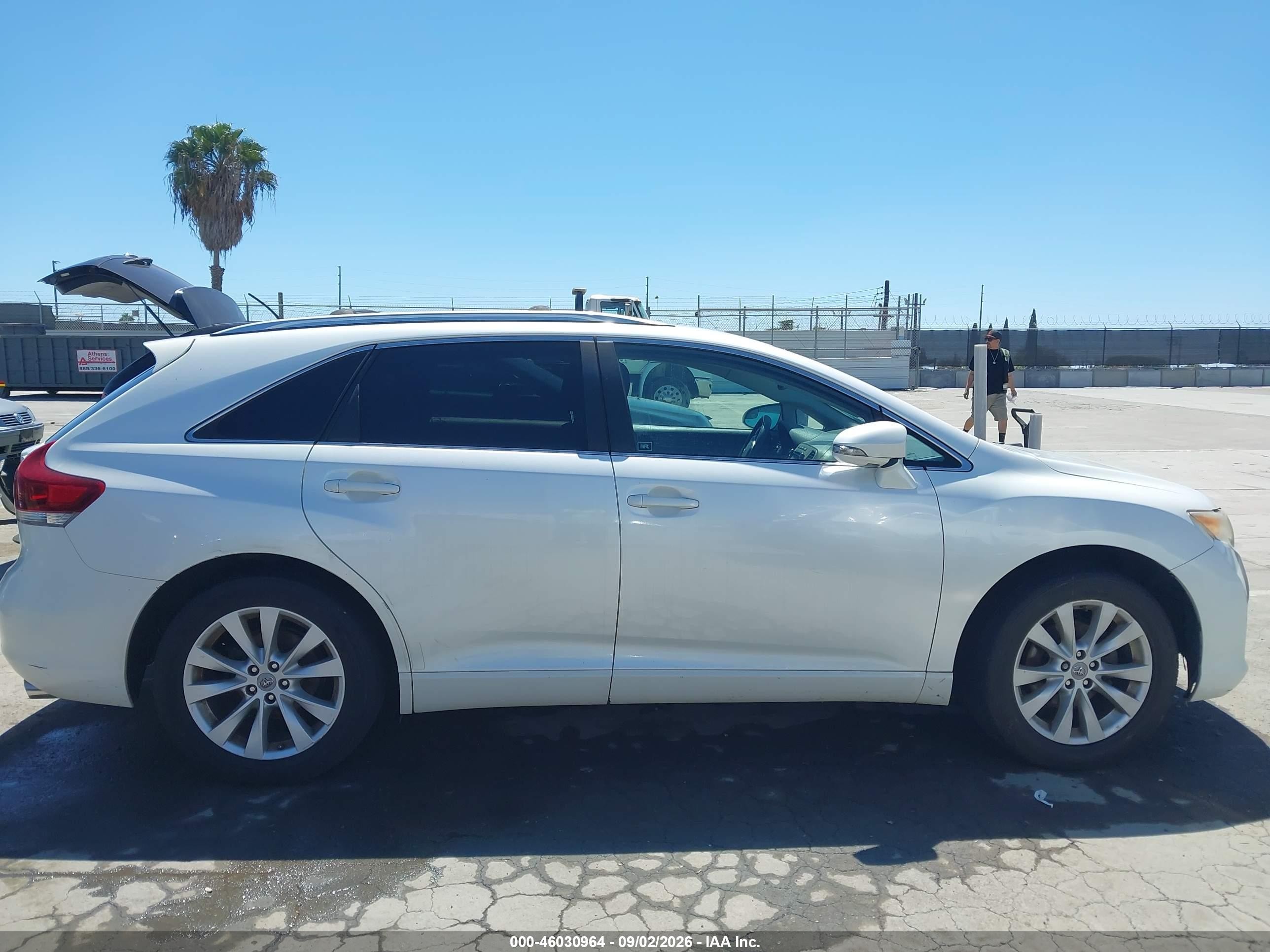 2013 Toyota Venza Le White vin: 4T3ZA3BBXDU072314