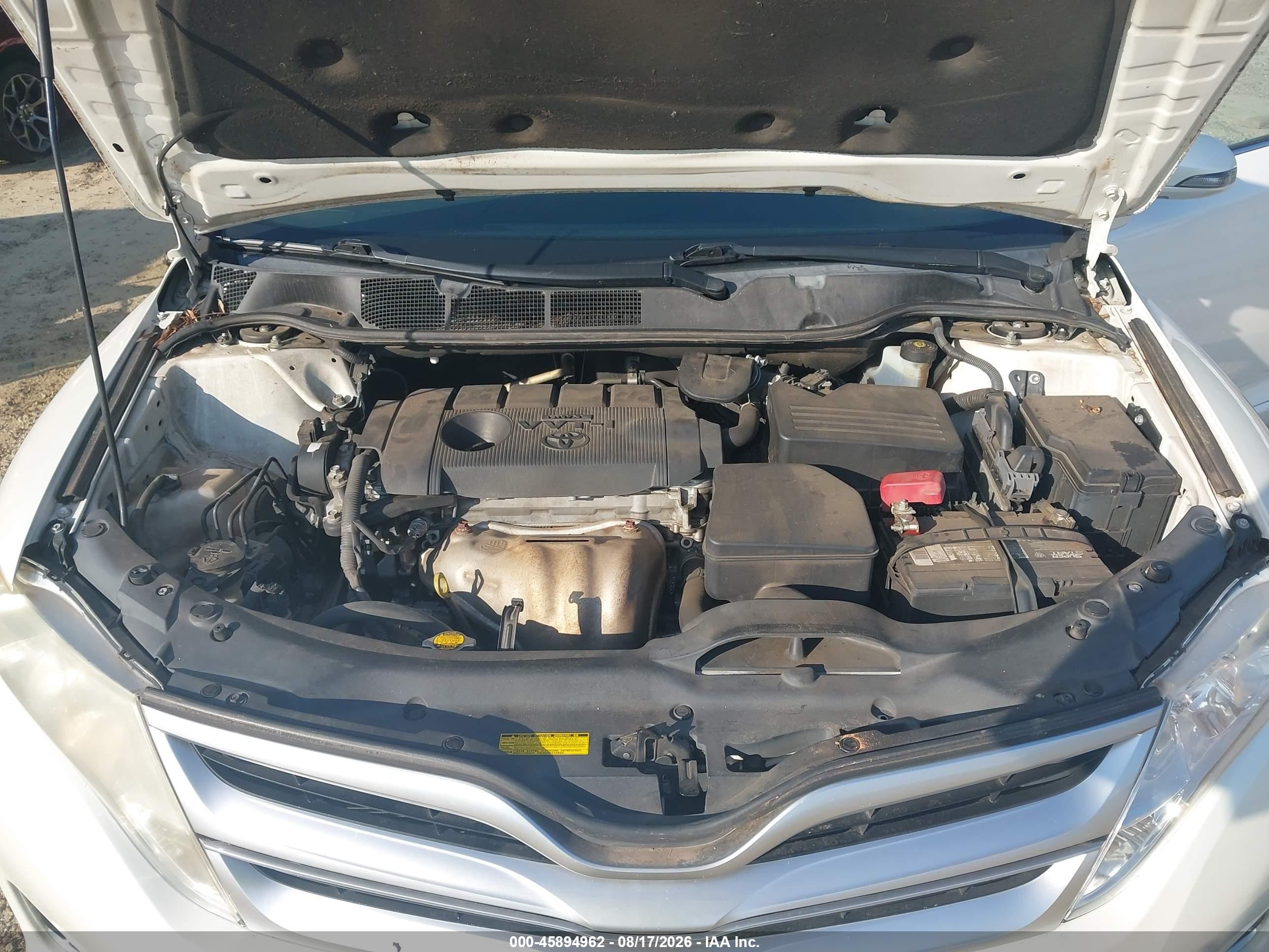 2013 Toyota Venza Le White vin: 4T3ZA3BBXDU073088