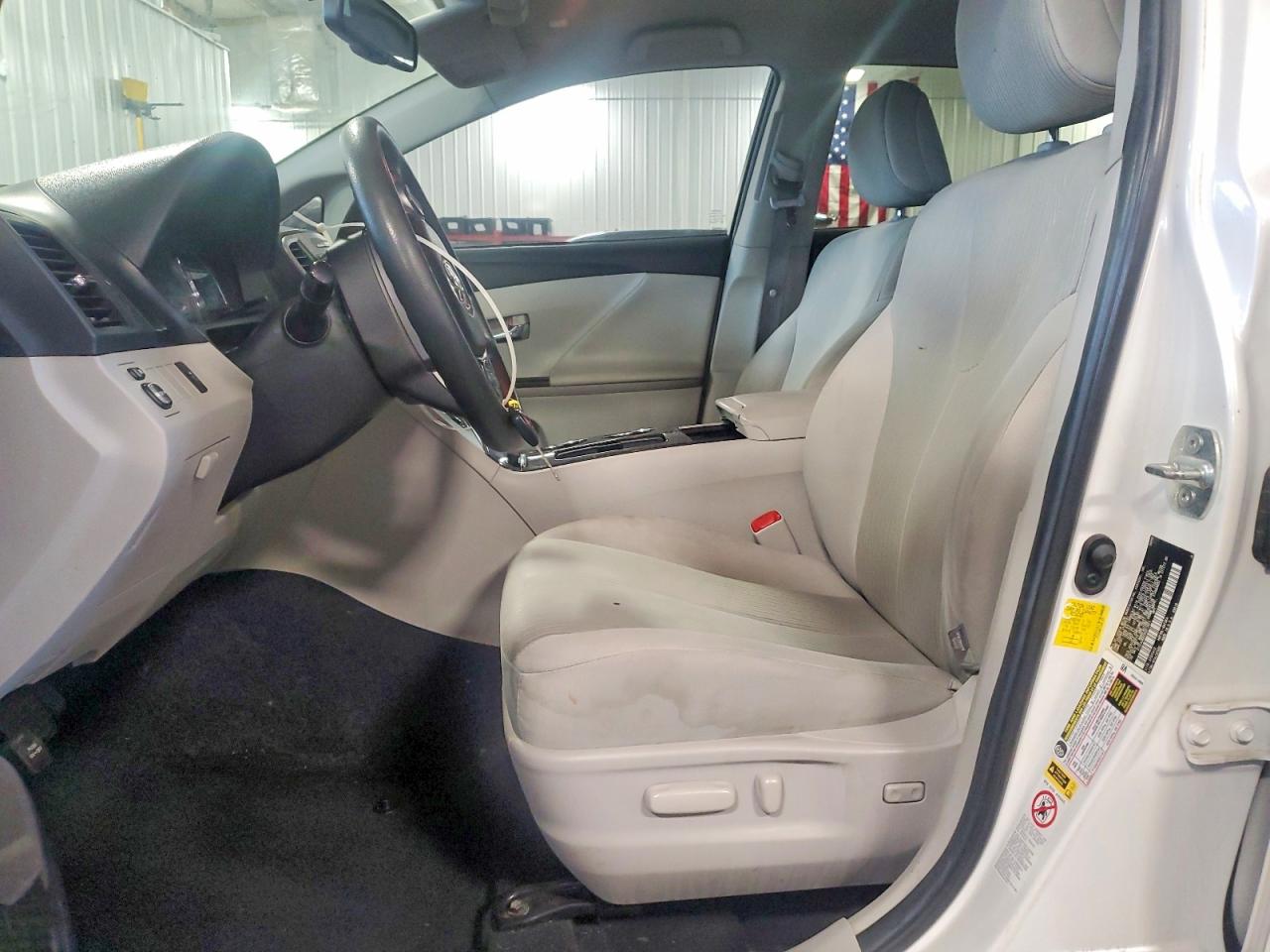 2013 Toyota Venza Le White vin: 4T3ZA3BBXDU073821