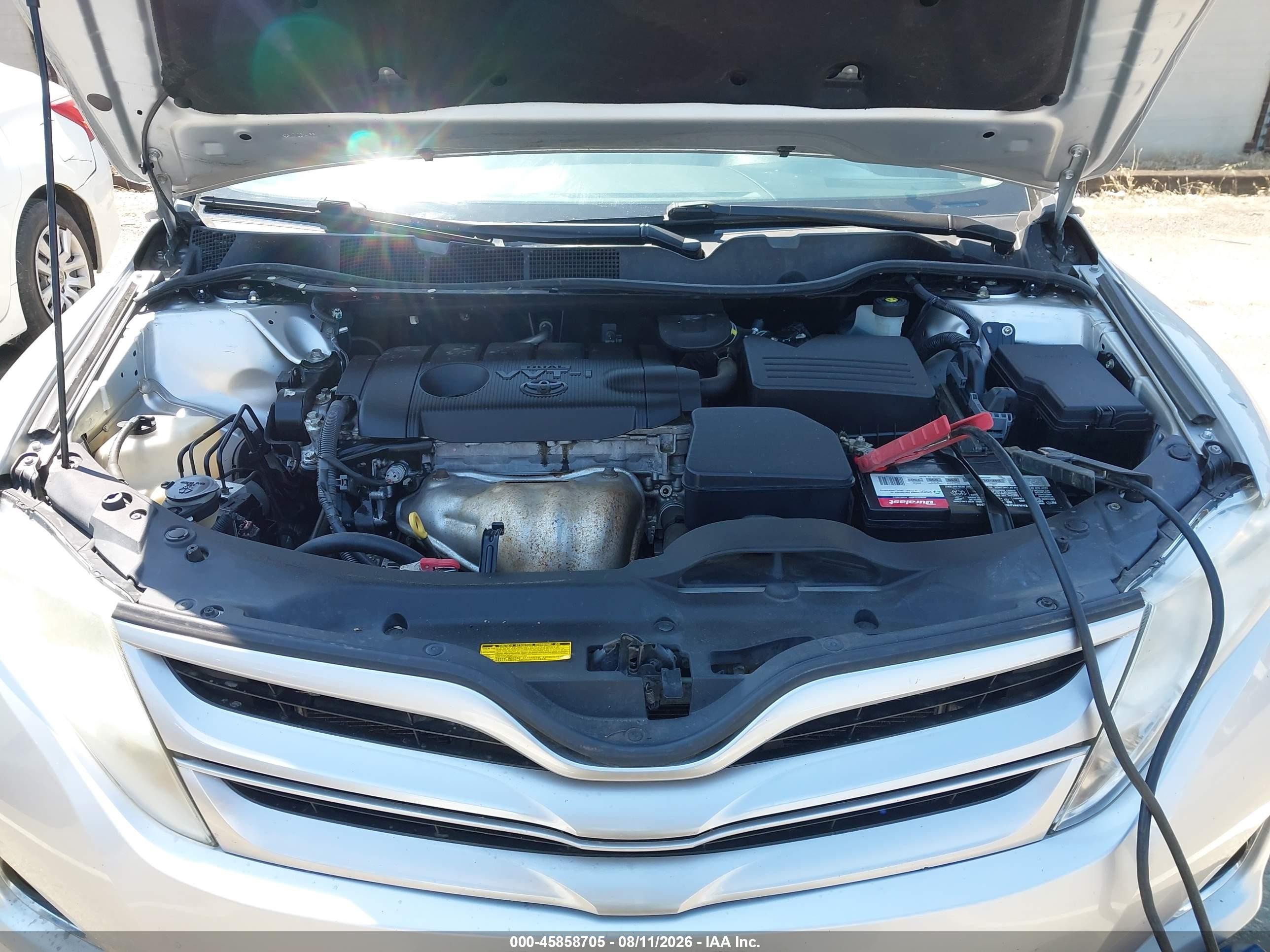 2013 Toyota Venza Le Silver vin: 4T3ZA3BBXDU074497