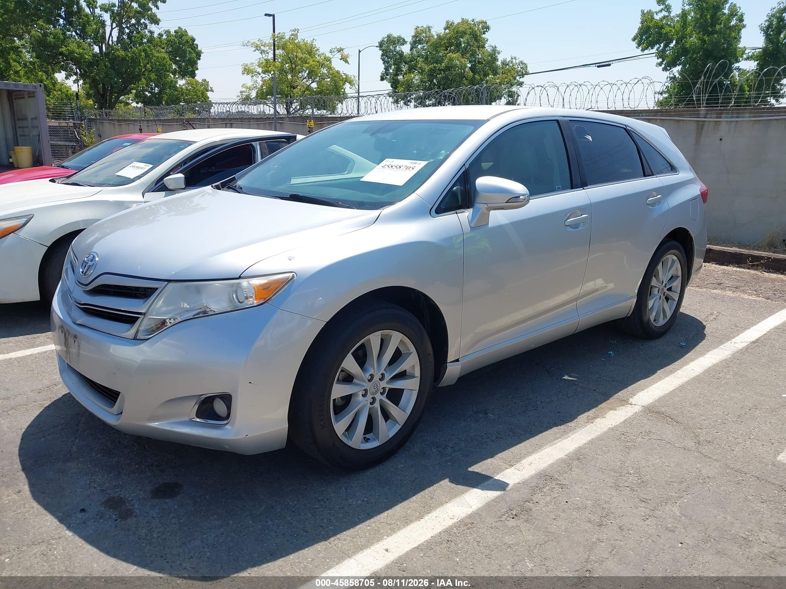 2013 Toyota Venza Le Silver vin: 4T3ZA3BBXDU074497