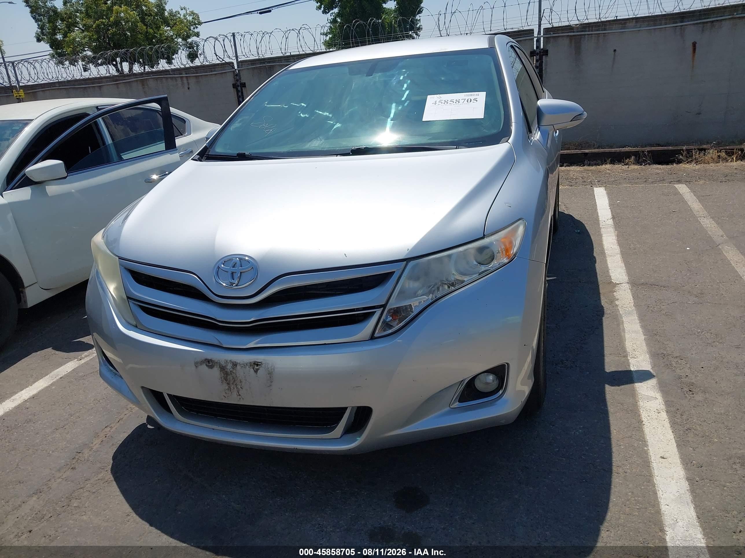 2013 Toyota Venza Le Silver vin: 4T3ZA3BBXDU074497
