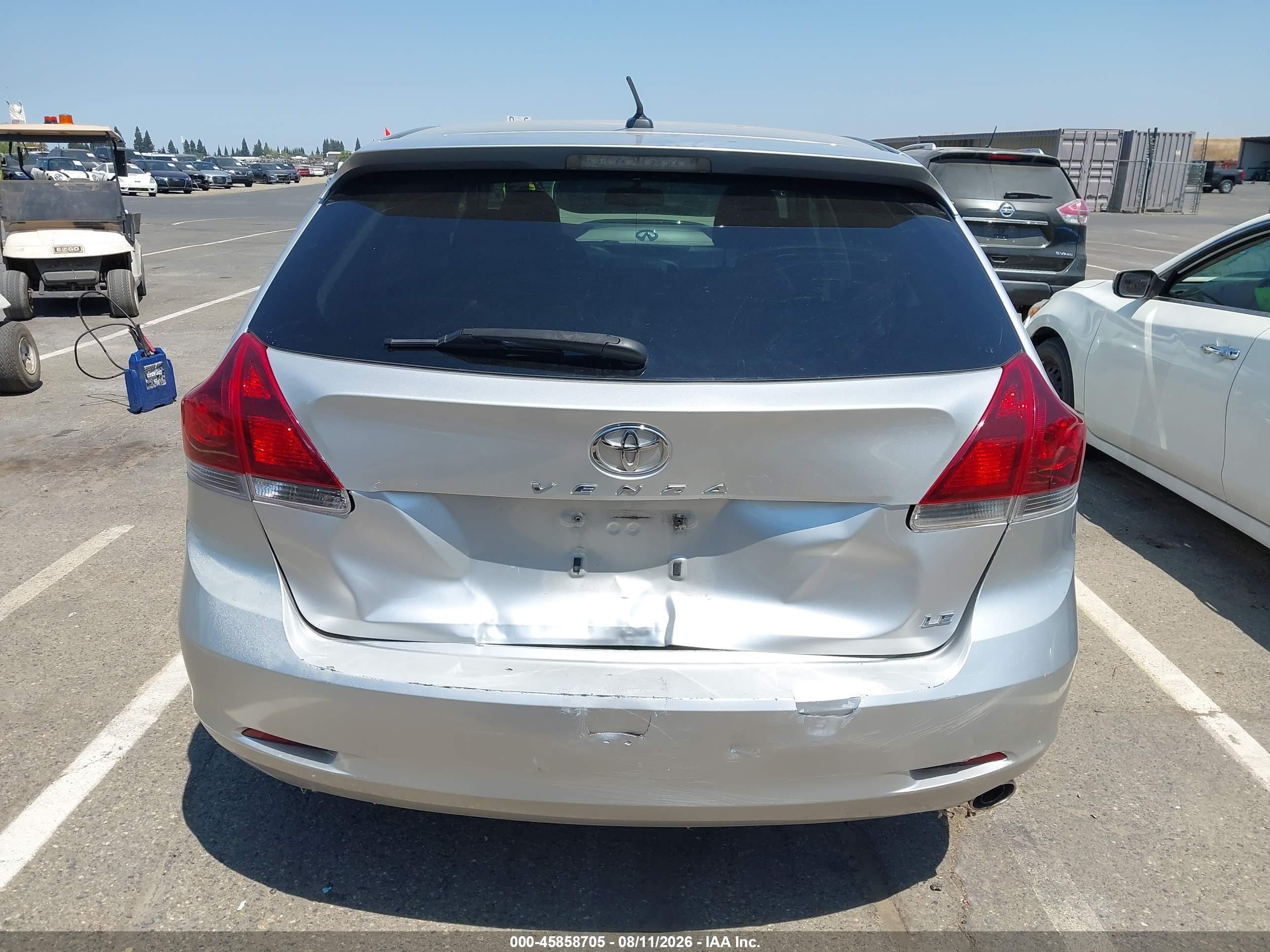 2013 Toyota Venza Le Silver vin: 4T3ZA3BBXDU074497