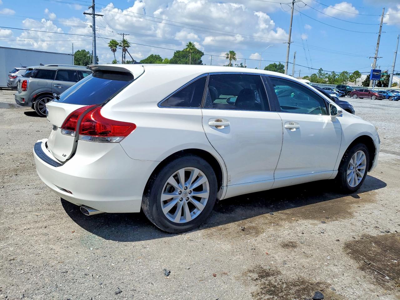 2015 Toyota Venza Le White vin: 4T3ZA3BBXFU095014