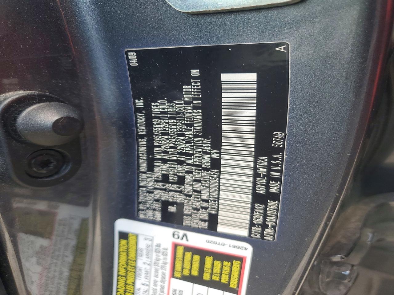 2009 Toyota Venza Fwd 4cyl Gray vin: 4T3ZE11A09U005424
