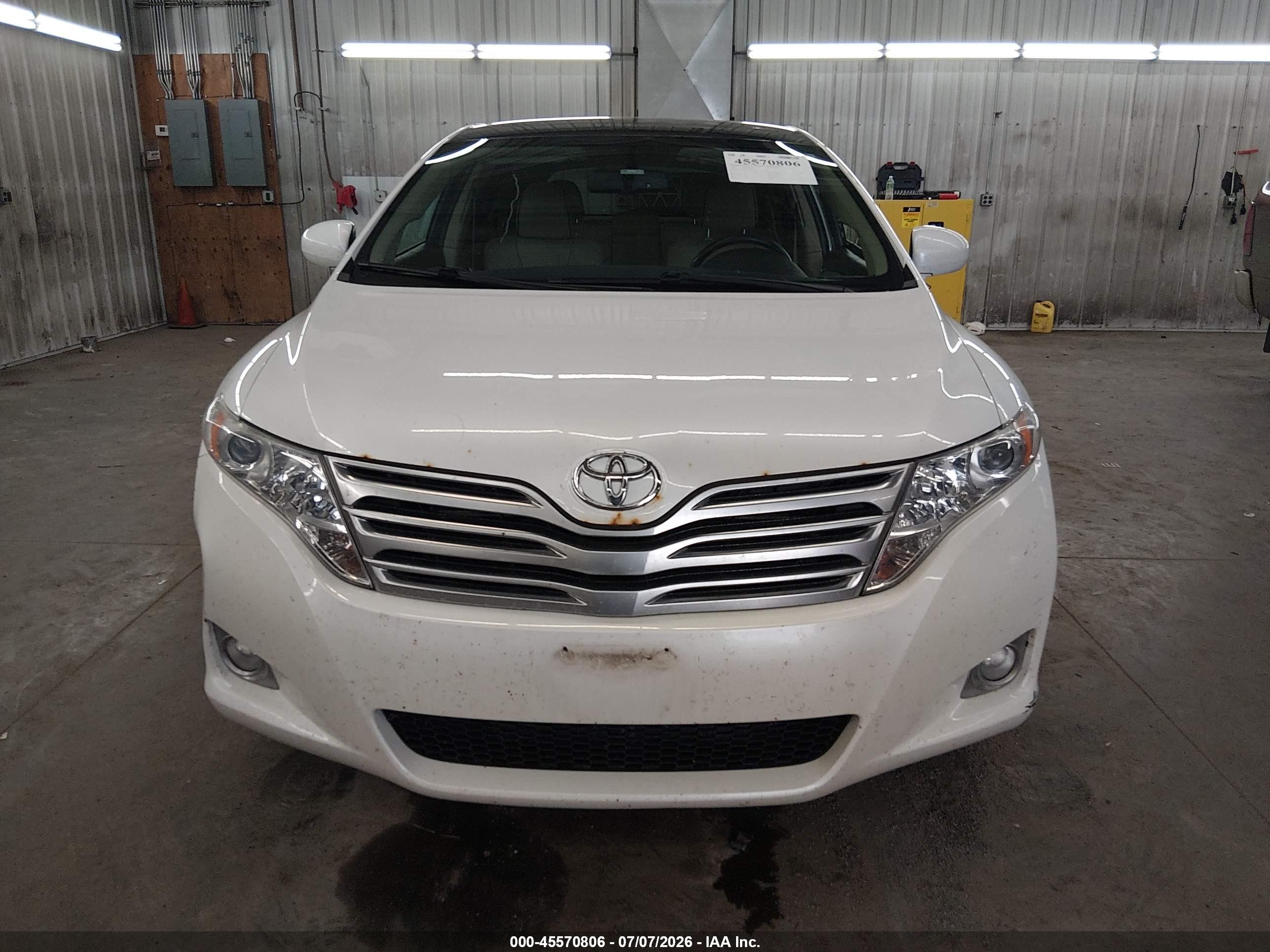 2009 Toyota Venza   White vin: 4T3ZE11A09U006766