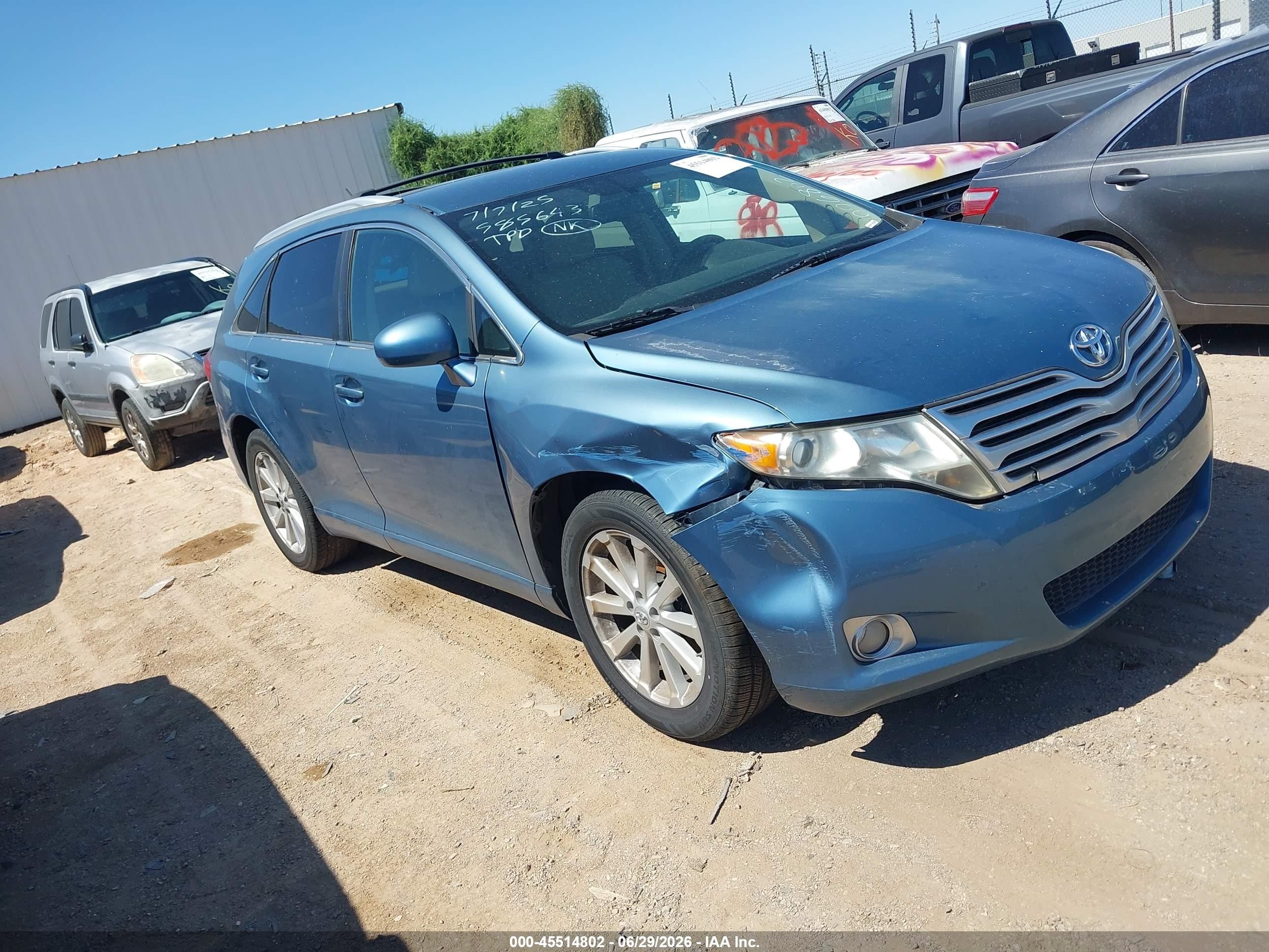 2009 Toyota Venza   Синий vin: 4T3ZE11A09U006802