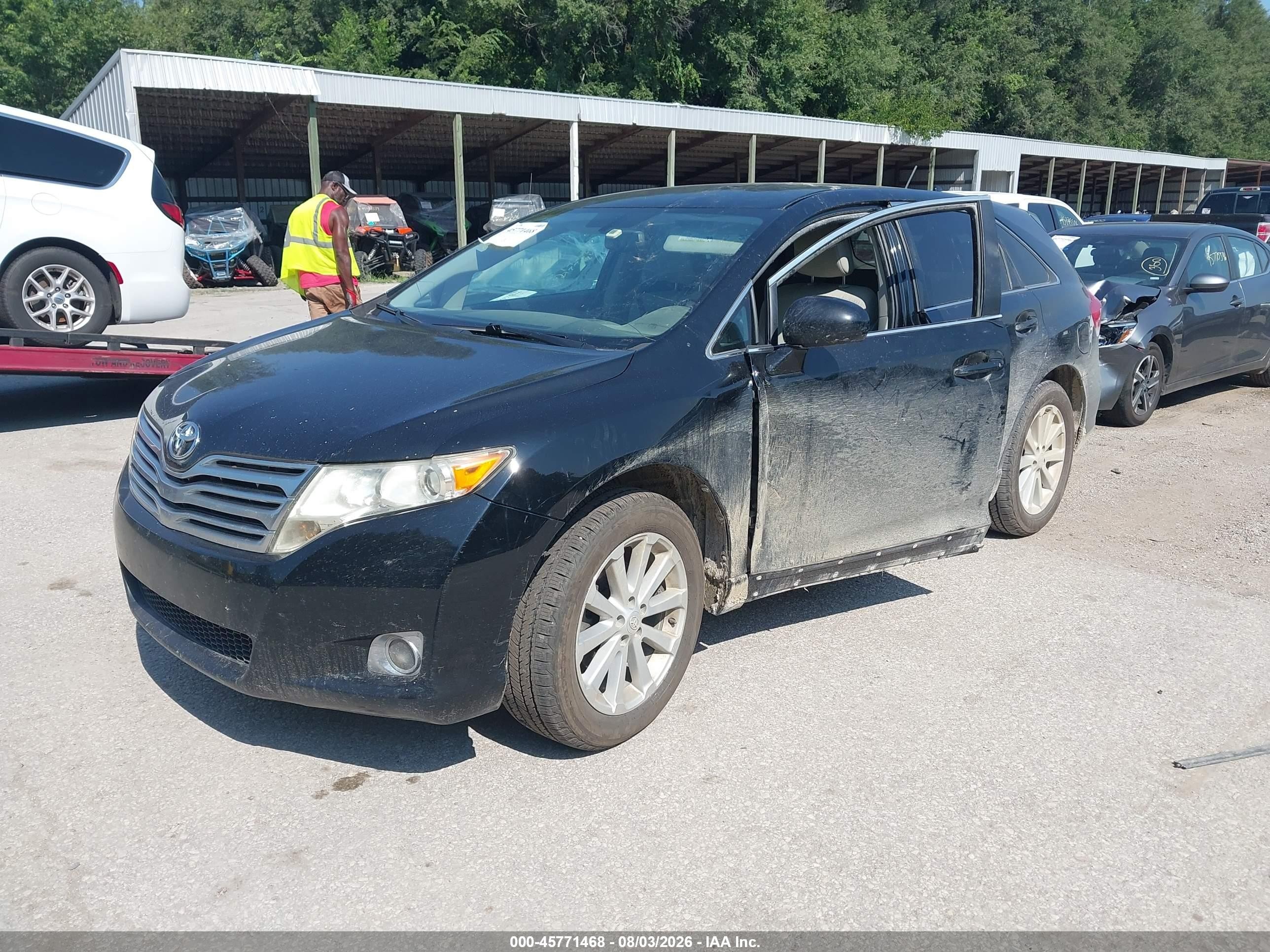 2009 Toyota Venza   Black vin: 4T3ZE11A09U010381