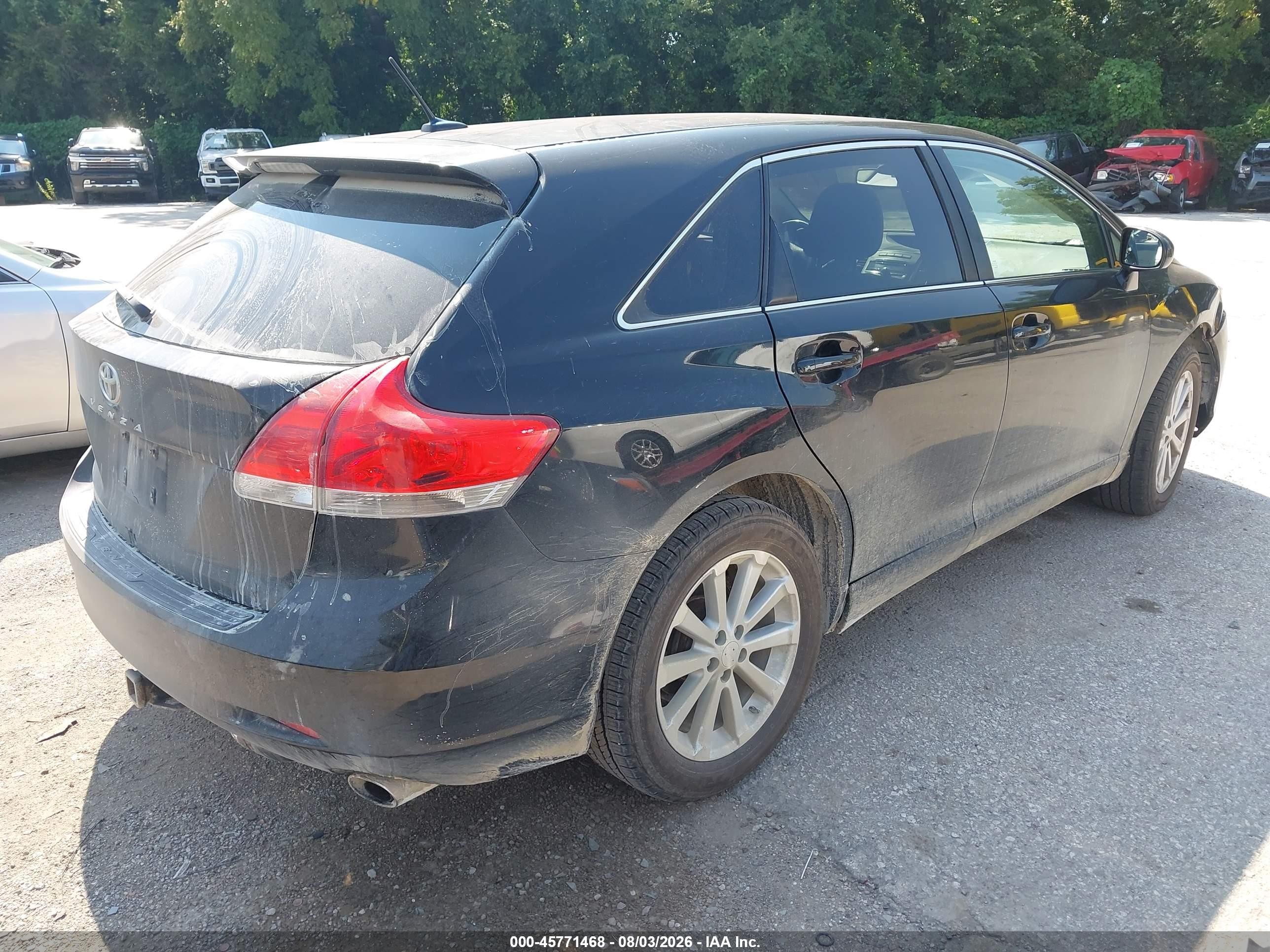 2009 Toyota Venza   Black vin: 4T3ZE11A09U010381