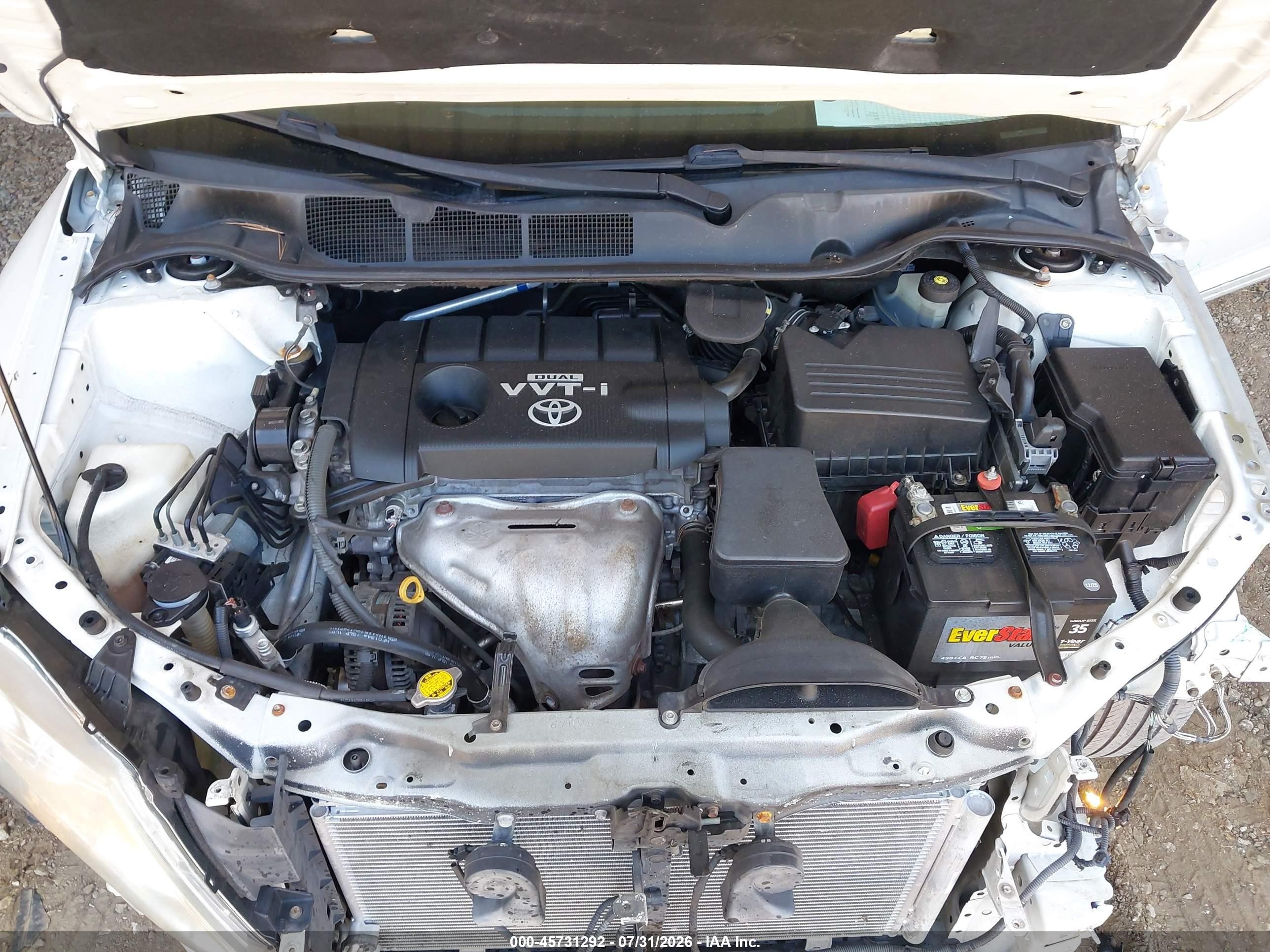 2009 Toyota Venza   White vin: 4T3ZE11A39U007281