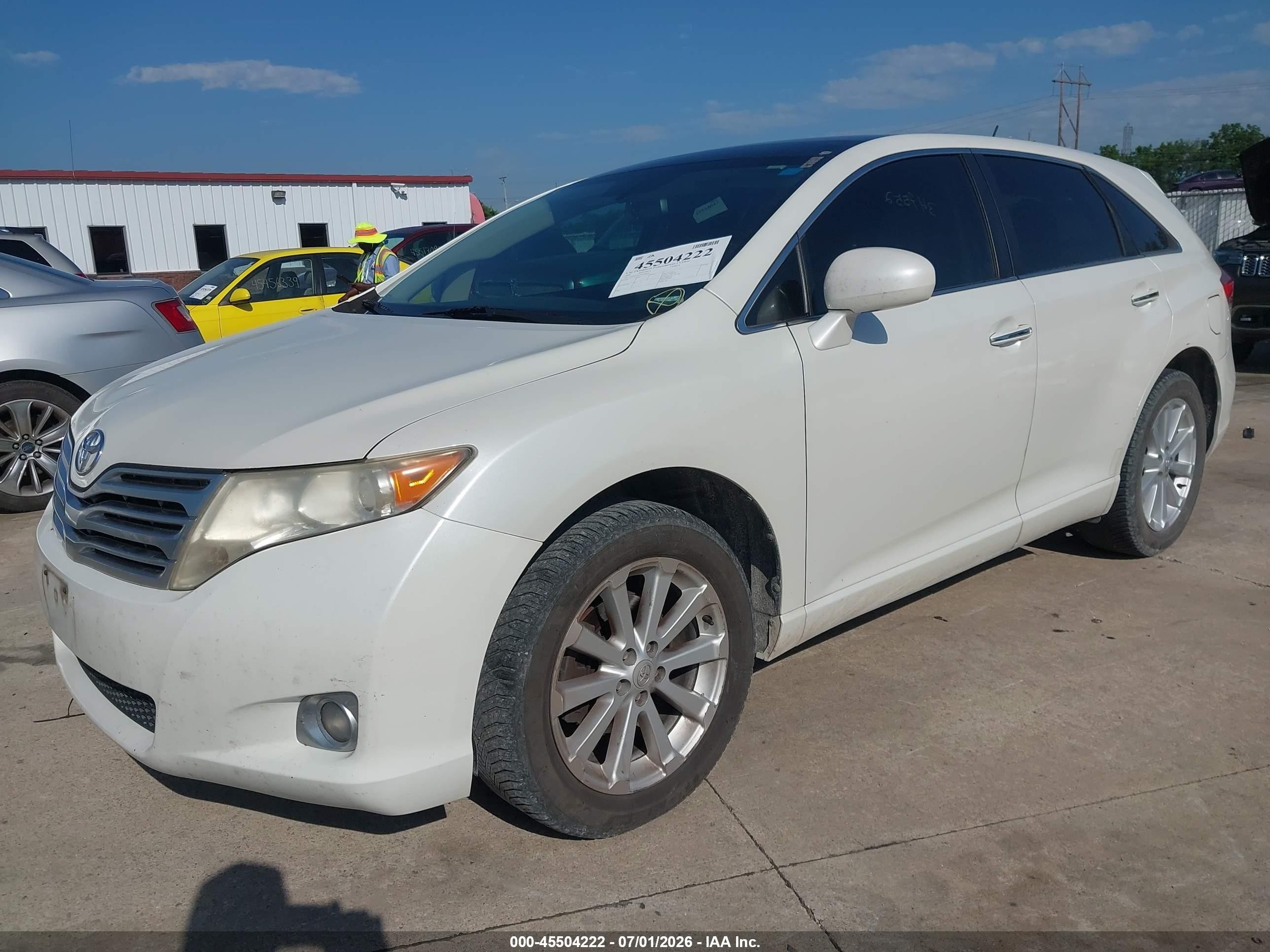 2009 Toyota Venza   White vin: 4T3ZE11A39U013050