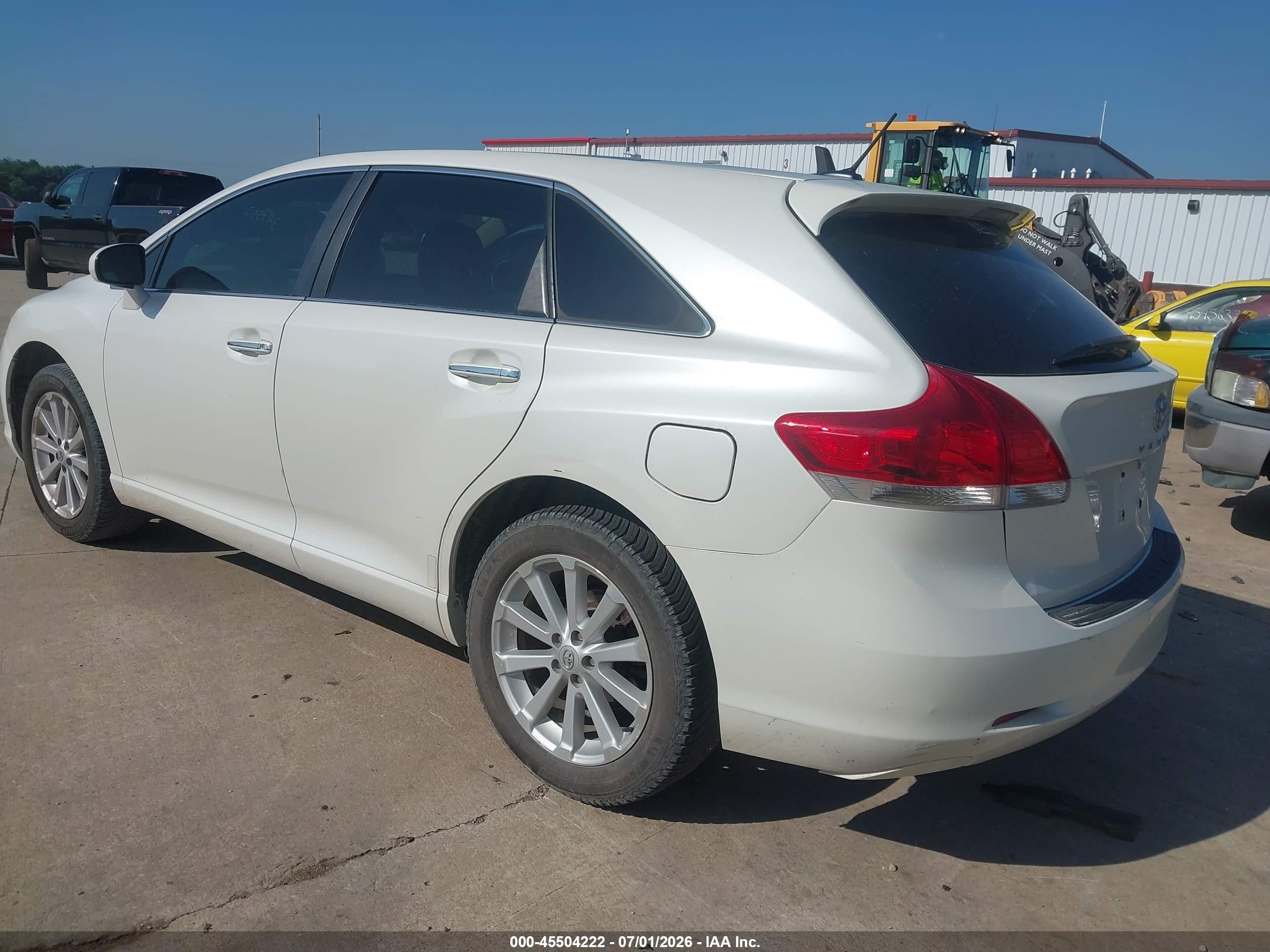 2009 Toyota Venza   White vin: 4T3ZE11A39U013050