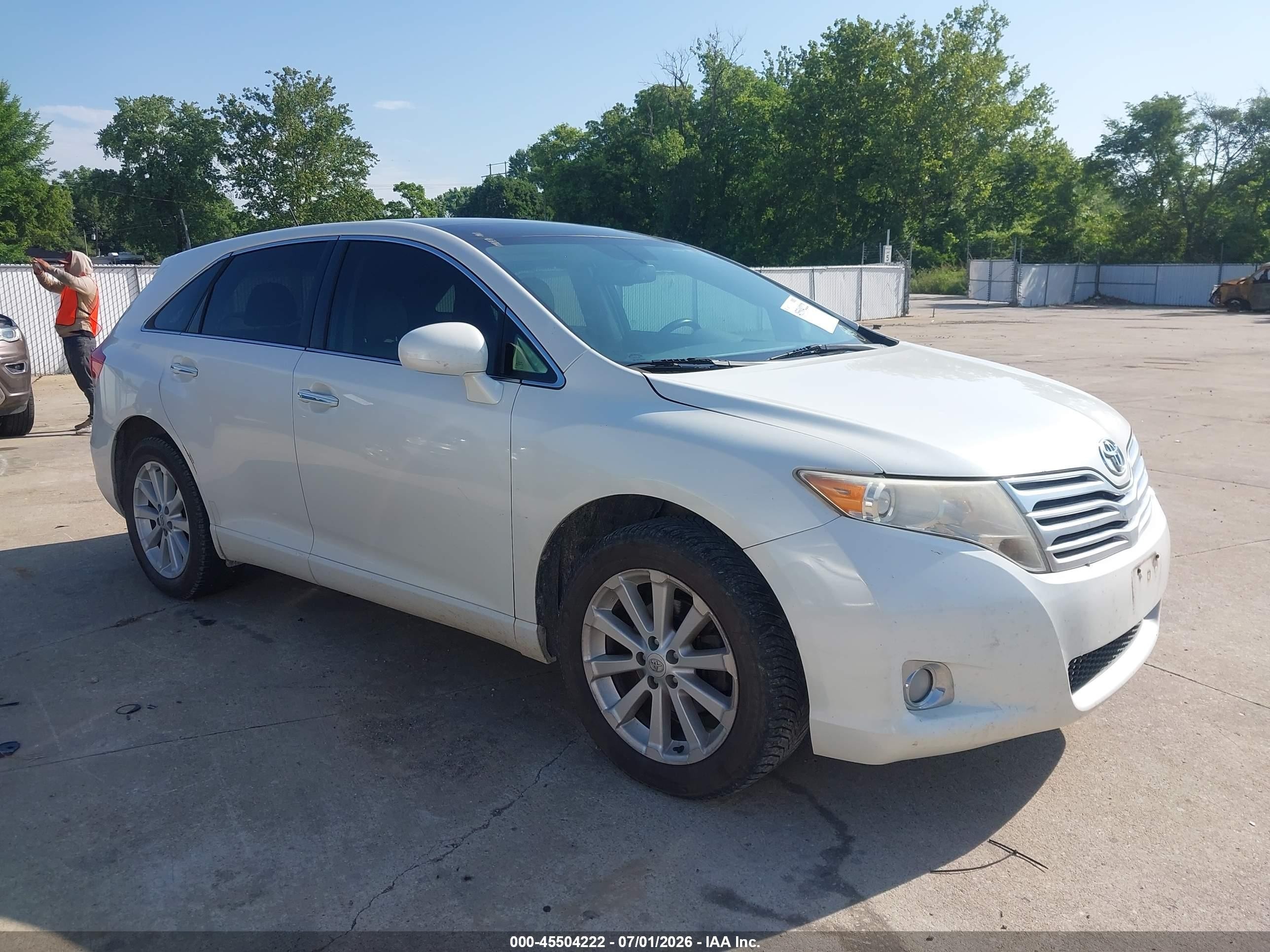2009 Toyota Venza   White vin: 4T3ZE11A39U013050