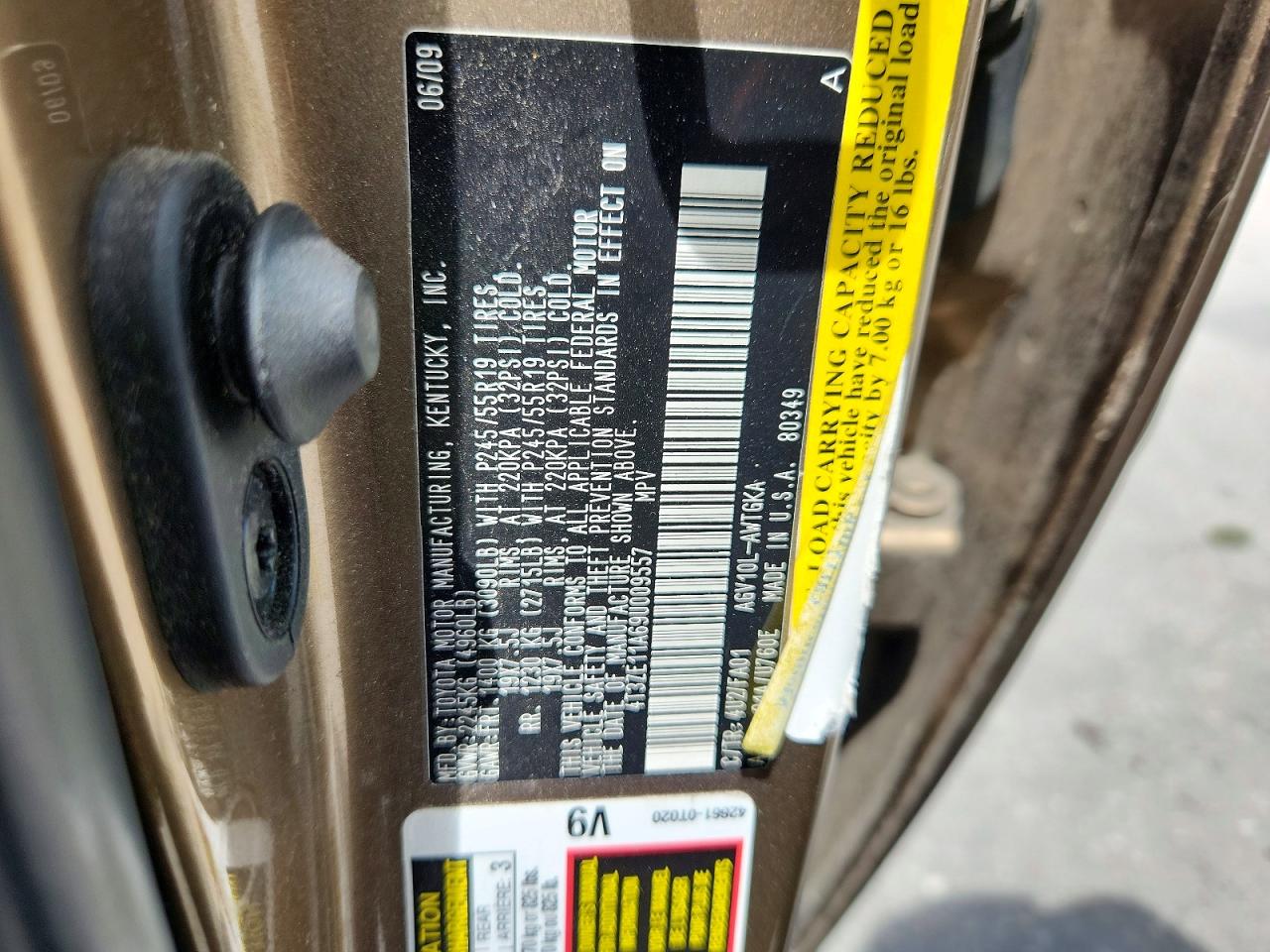 2009 Toyota Venza Fwd 4cyl Brown vin: 4T3ZE11A69U009557