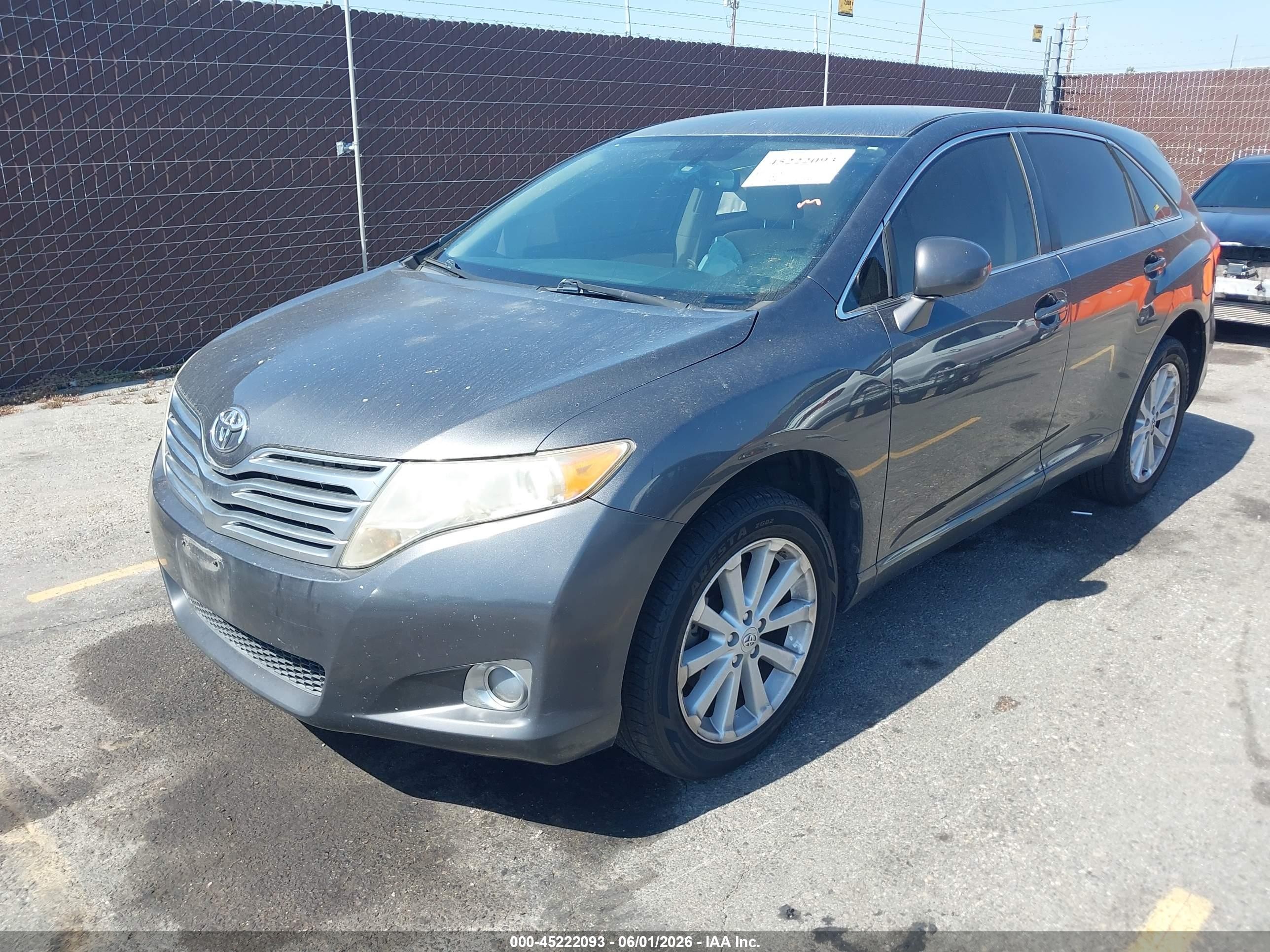 2009 Toyota Venza   Gray vin: 4T3ZE11A89U002349