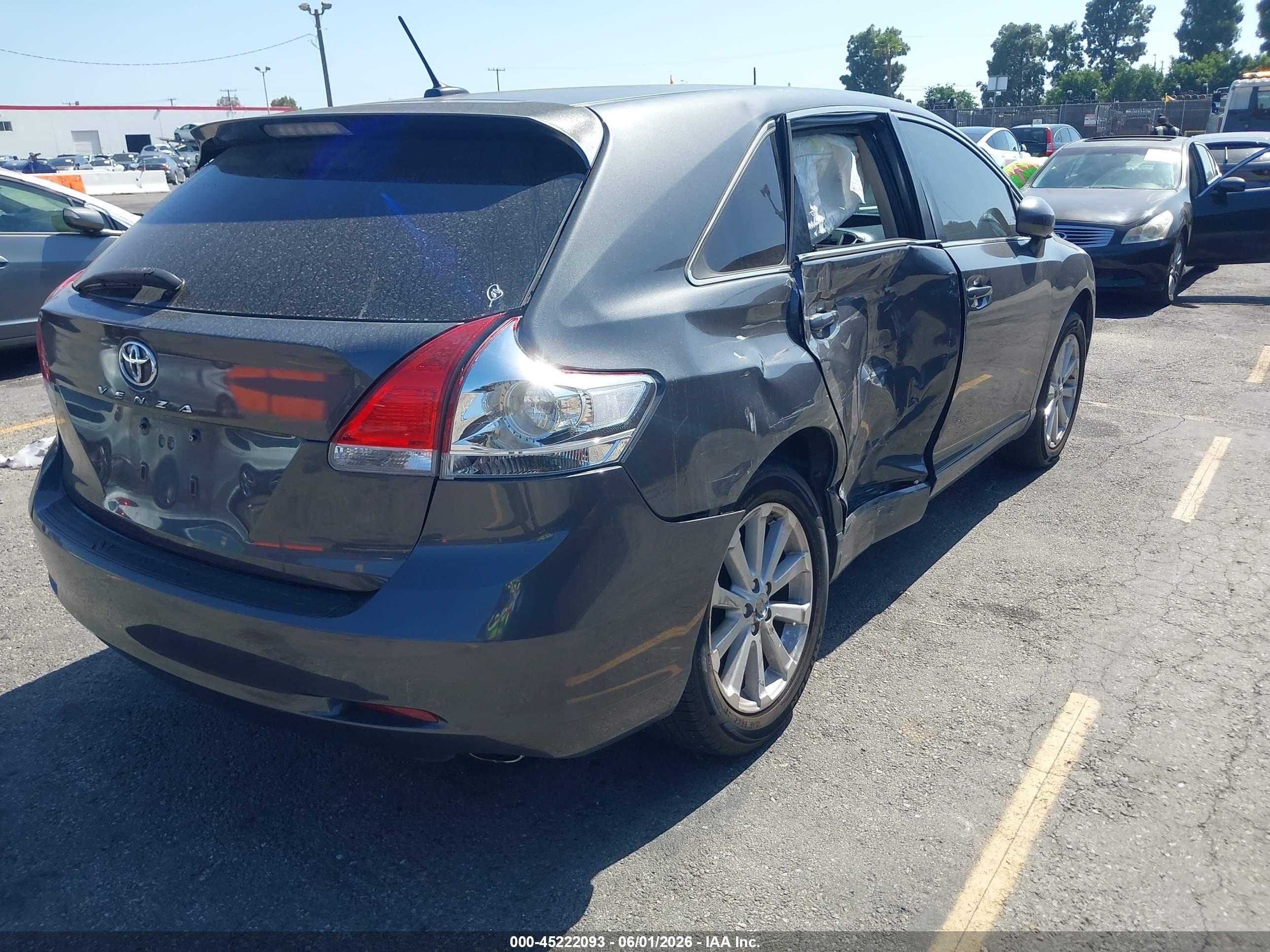 2009 Toyota Venza   Gray vin: 4T3ZE11A89U002349