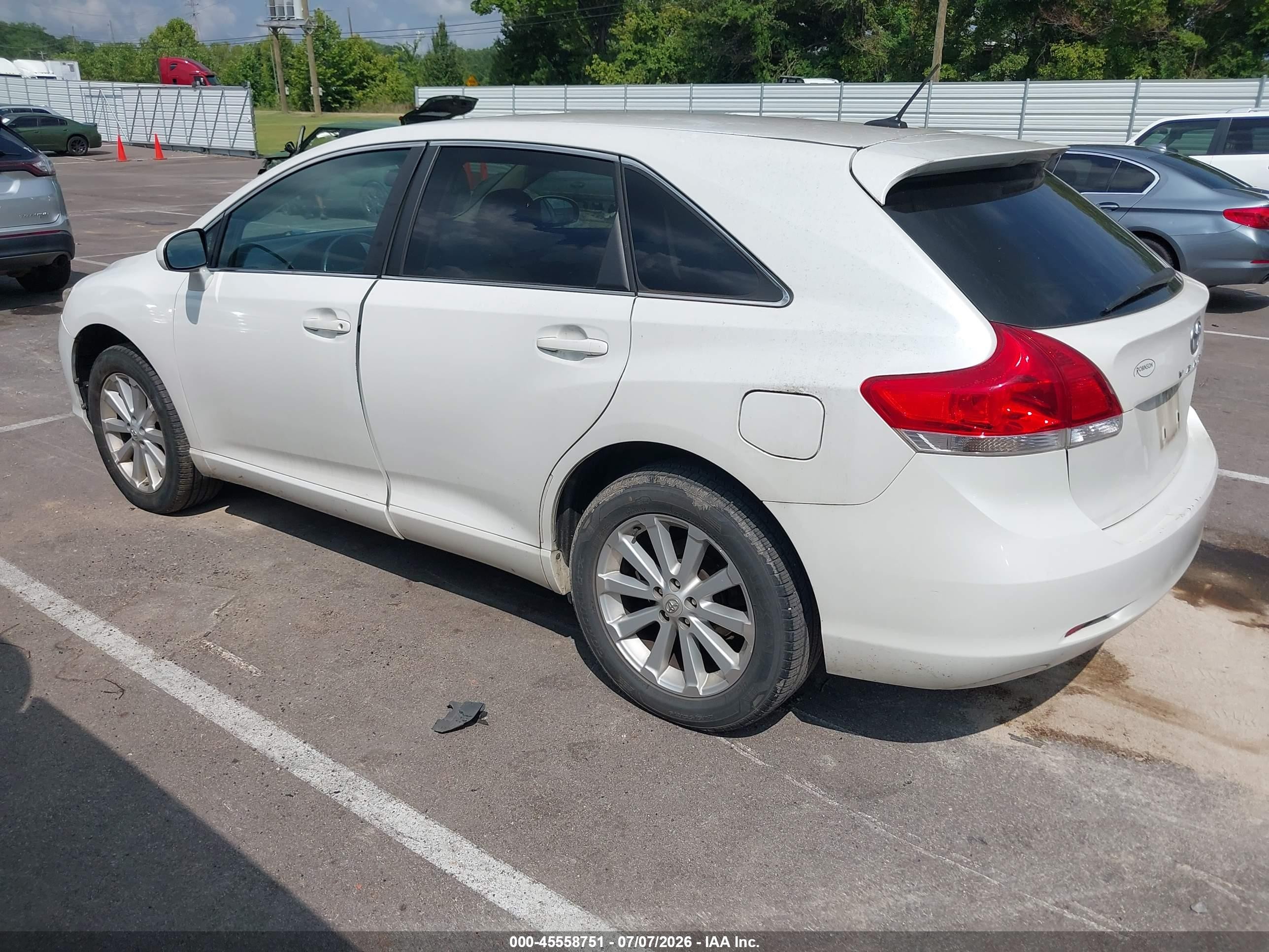 2009 Toyota Venza   Белый vin: 4T3ZE11A89U006269