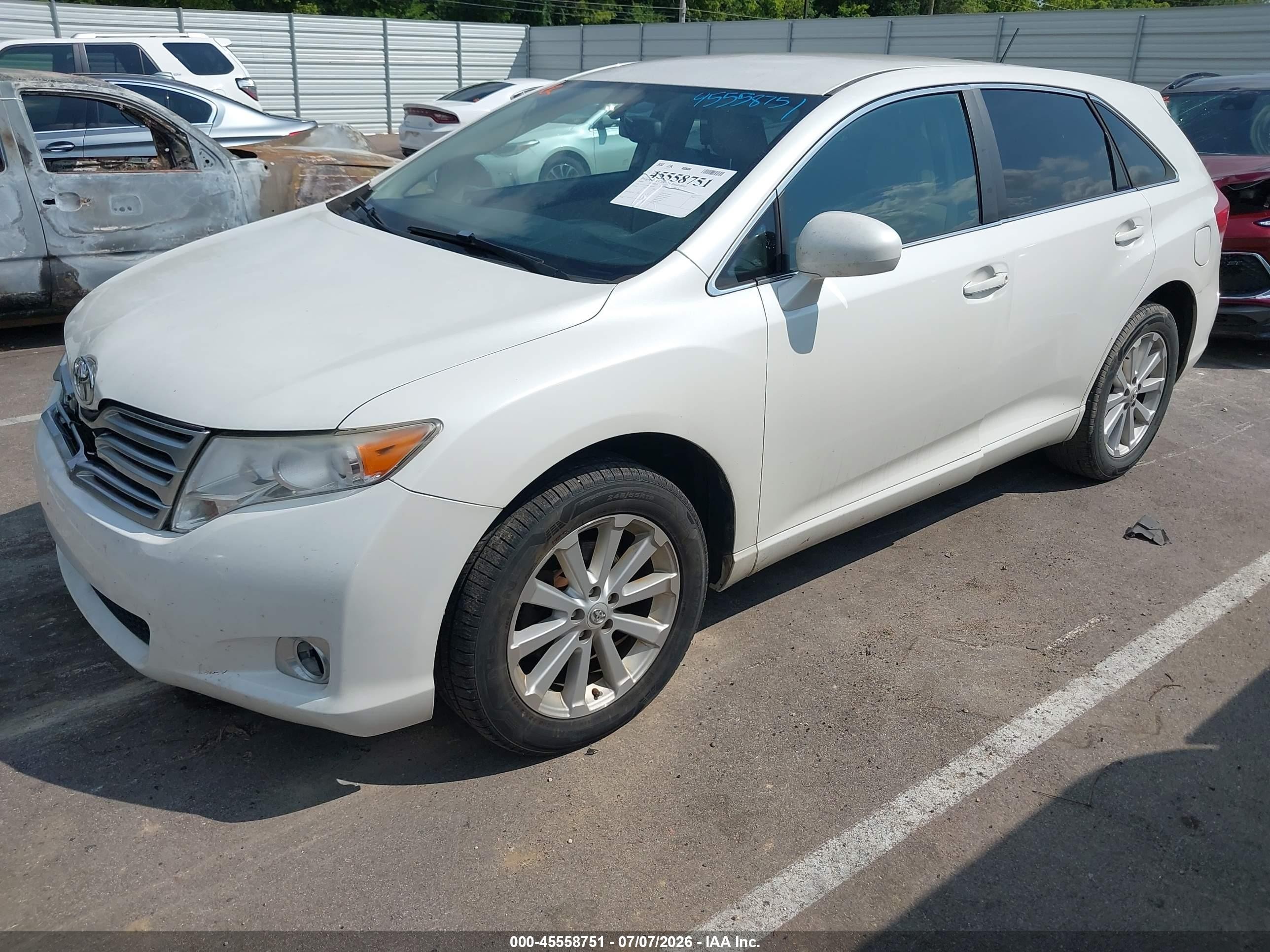 2009 Toyota Venza   Белый vin: 4T3ZE11A89U006269