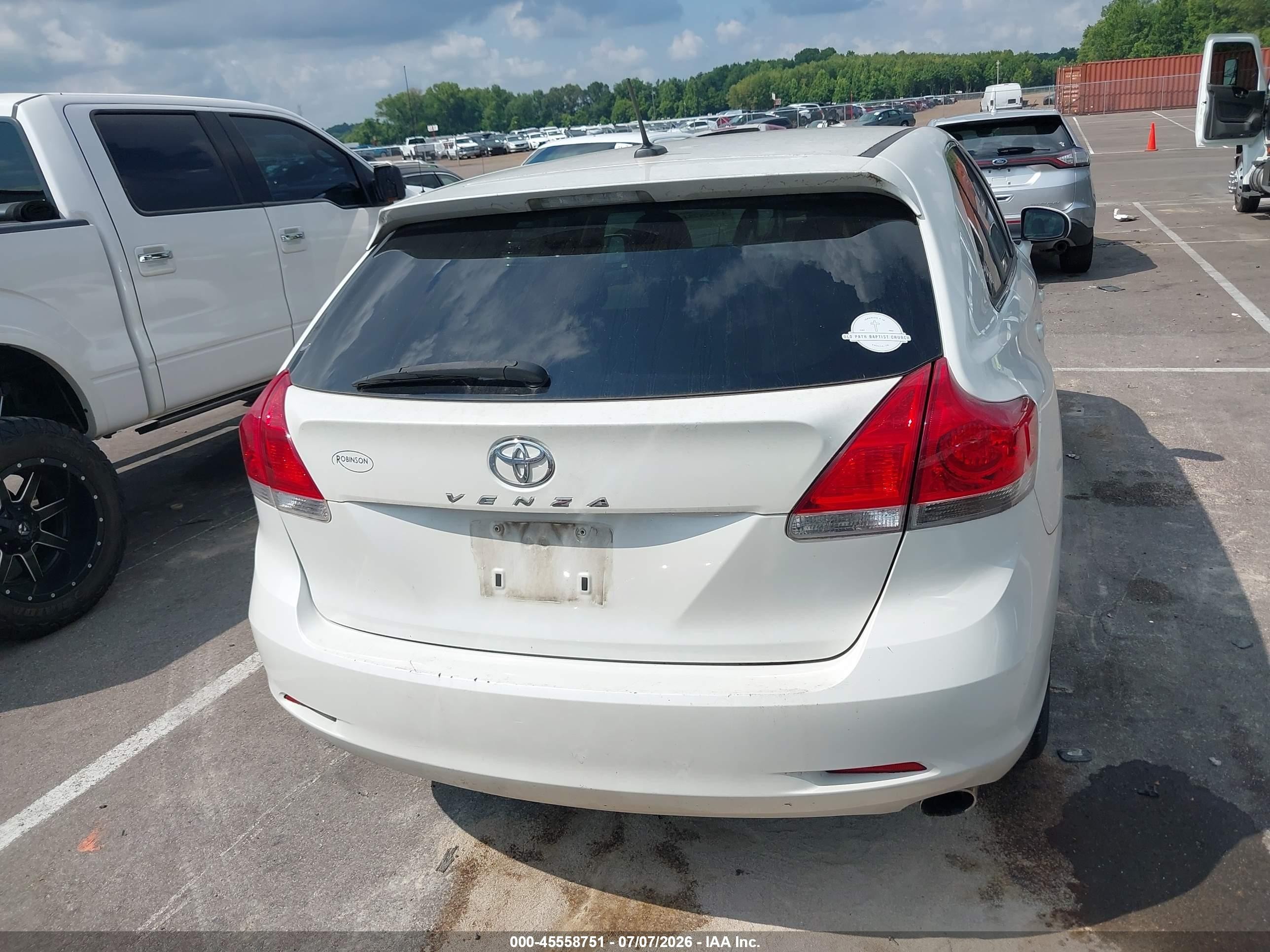 2009 Toyota Venza   Белый vin: 4T3ZE11A89U006269