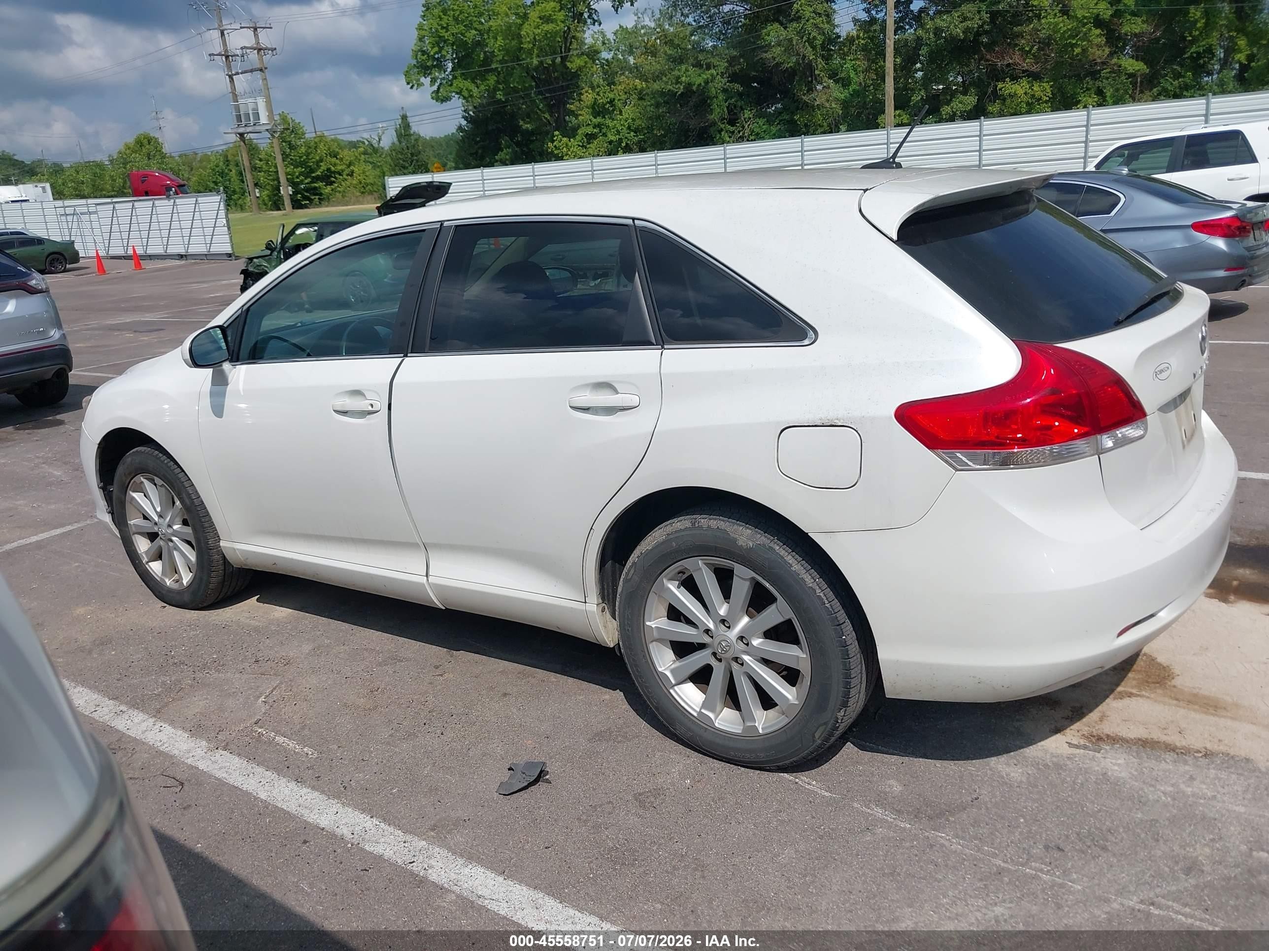 2009 Toyota Venza   Белый vin: 4T3ZE11A89U006269