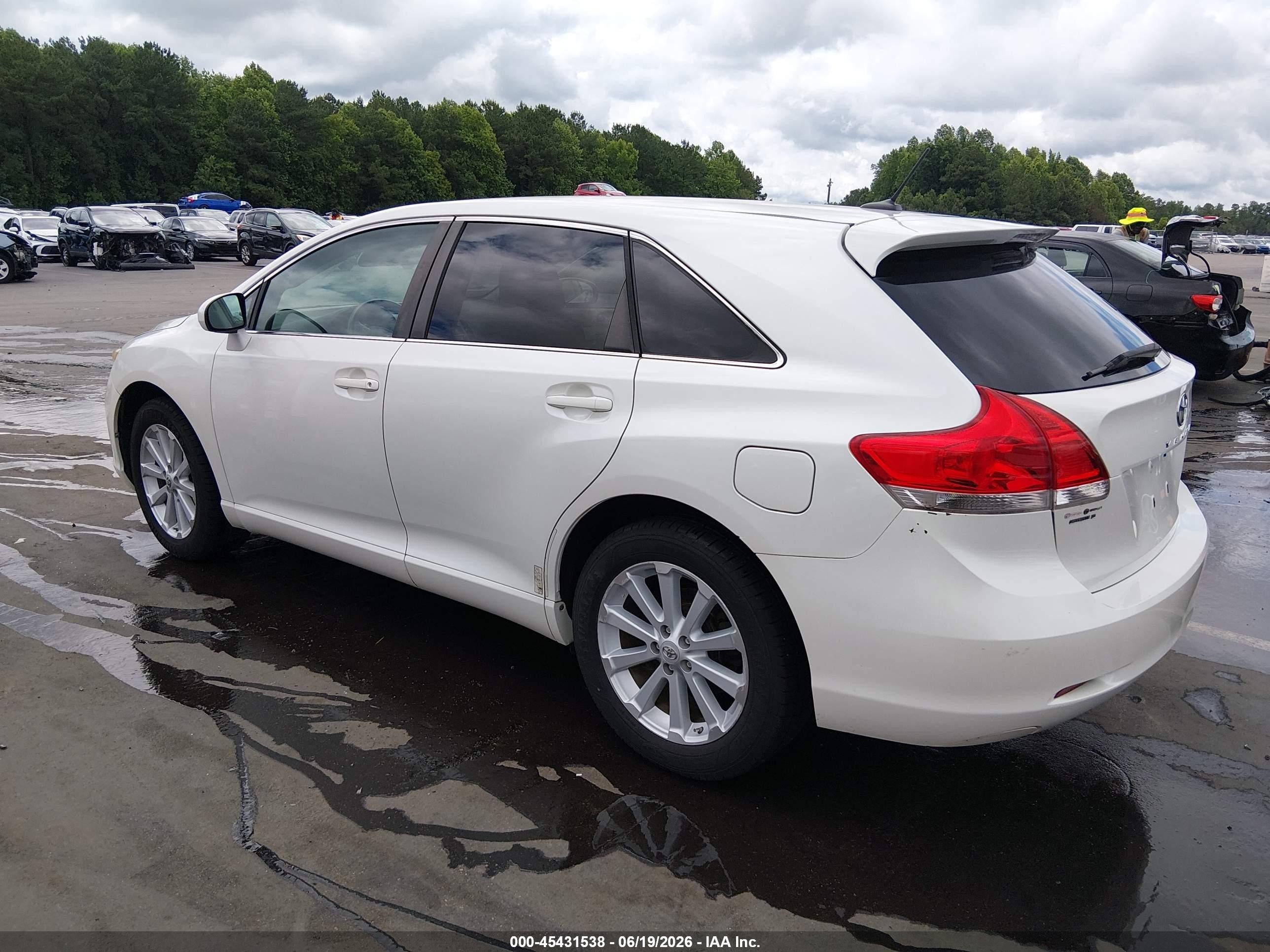 2009 Toyota Venza   White vin: 4T3ZE11A89U019121