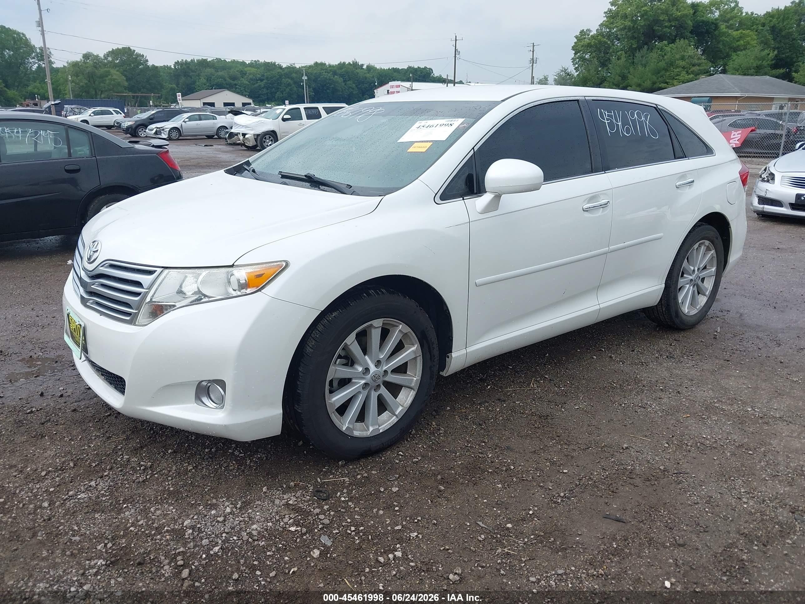 2009 Toyota Venza   Белый vin: 4T3ZE11A99U003087