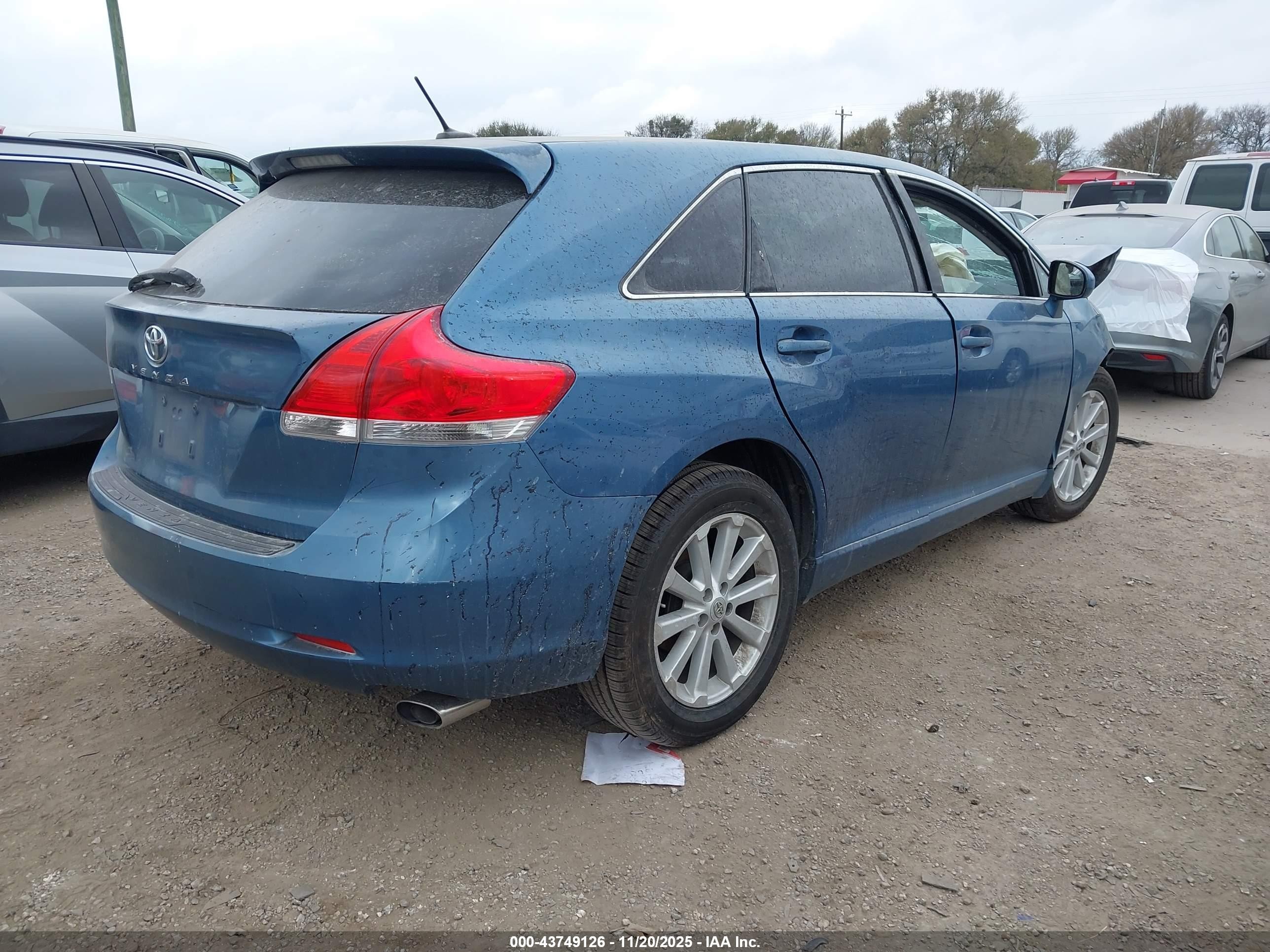 2009 Toyota Venza   Blue vin: 4T3ZE11A99U014591