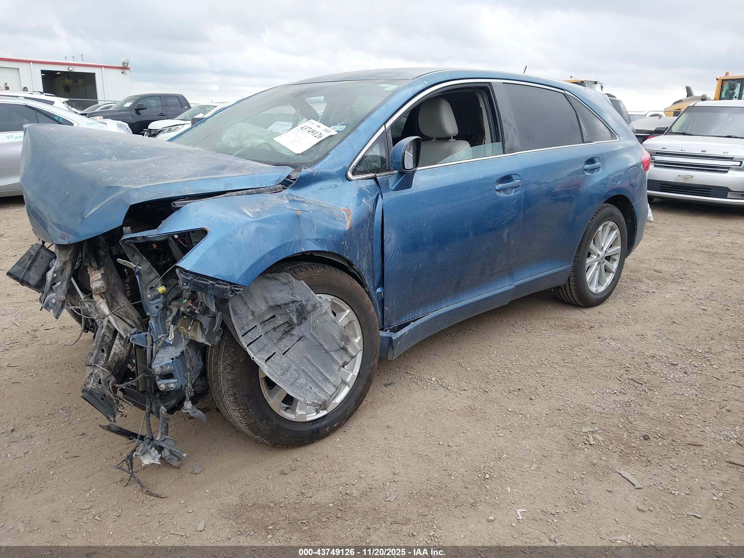 2009 Toyota Venza   Blue vin: 4T3ZE11A99U014591