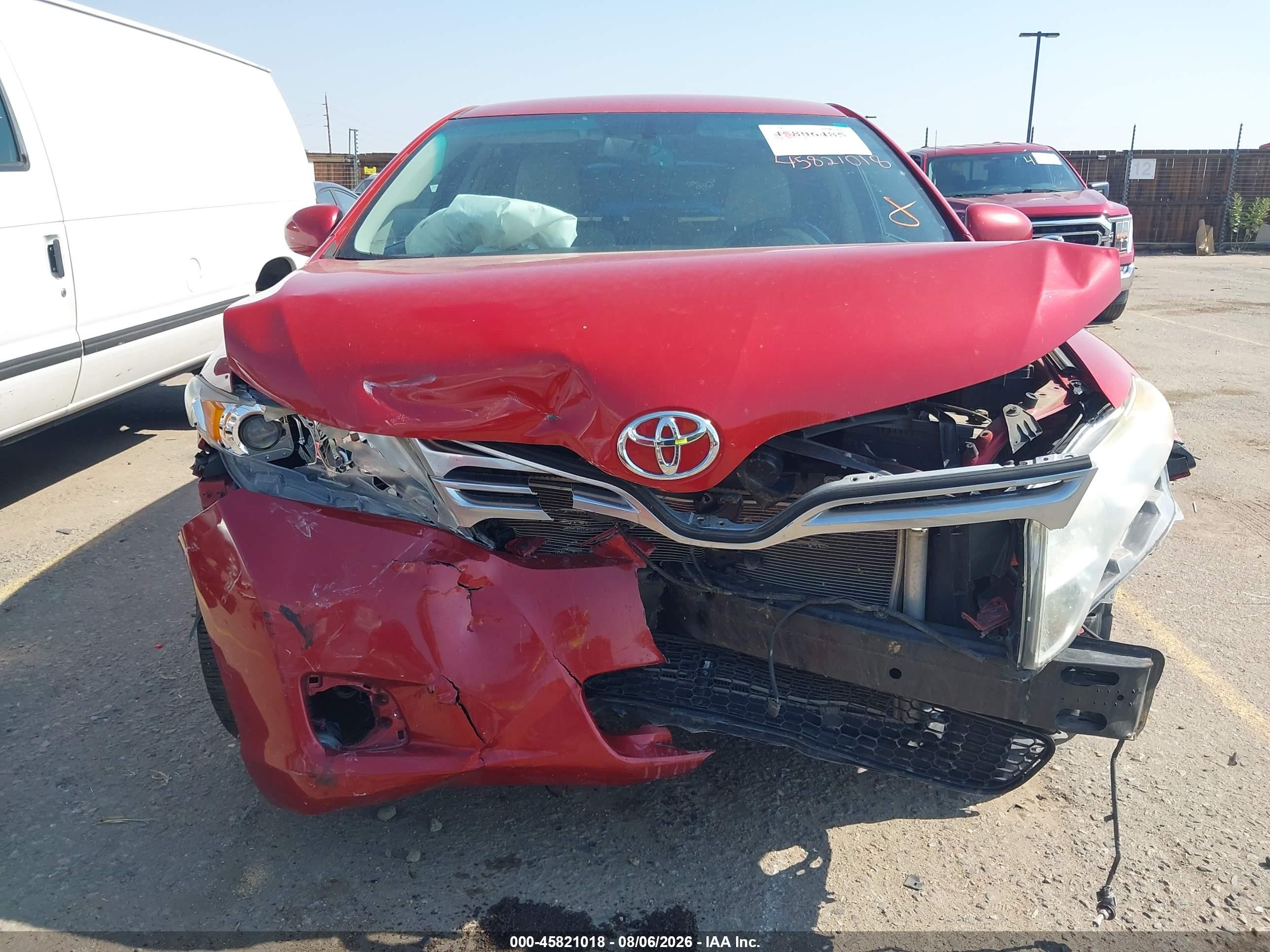 2009 Toyota Venza Red vin: 4T3ZE11A99U018527