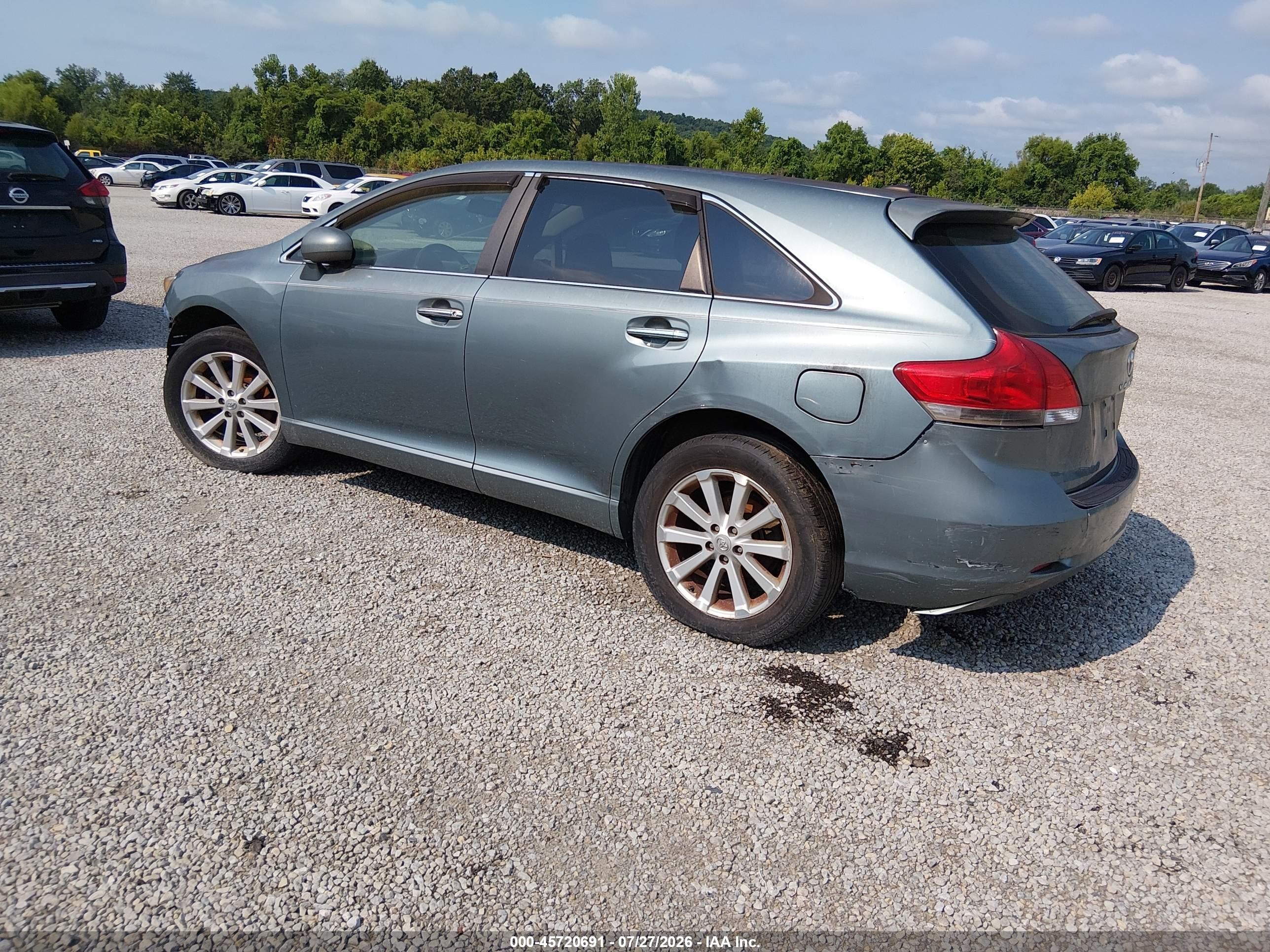 2009 Toyota Venza   Green vin: 4T3ZE11AX9U001395