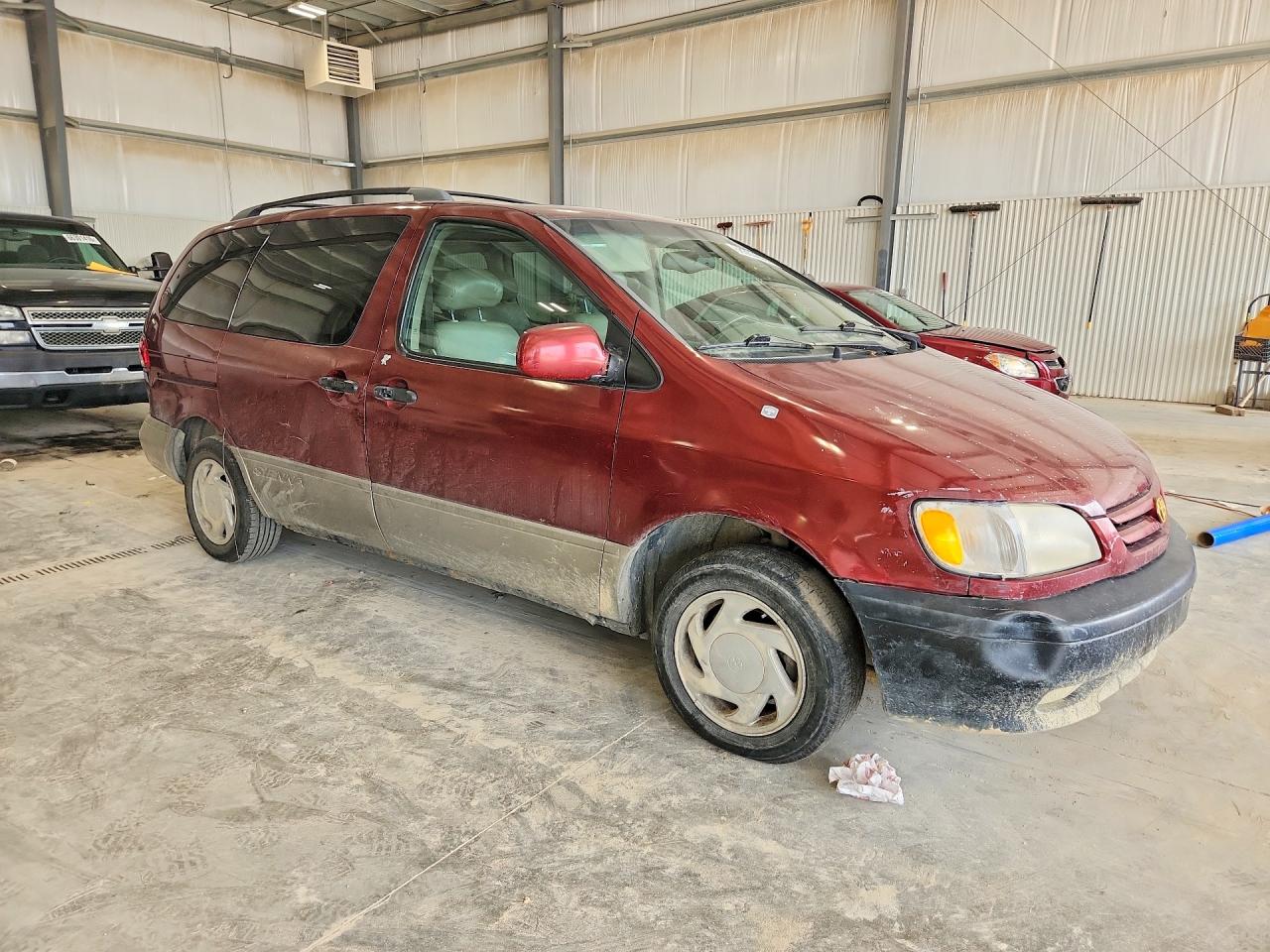 2001 Toyota Sienna Xle Red vin: 4T3ZF13C01U321552