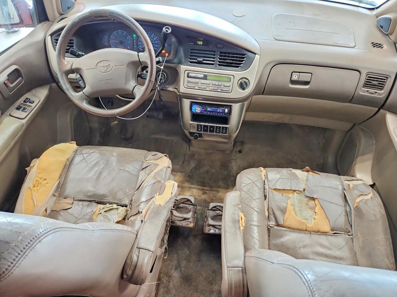 2001 Toyota Sienna Xle Red vin: 4T3ZF13C01U321552