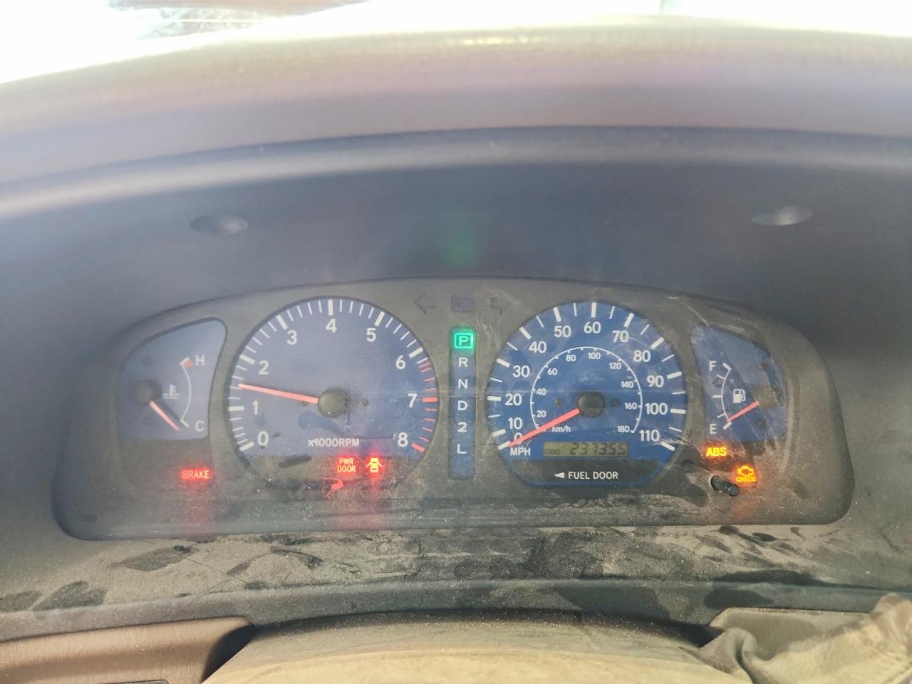 2001 Toyota Sienna Xle Red vin: 4T3ZF13C01U321552