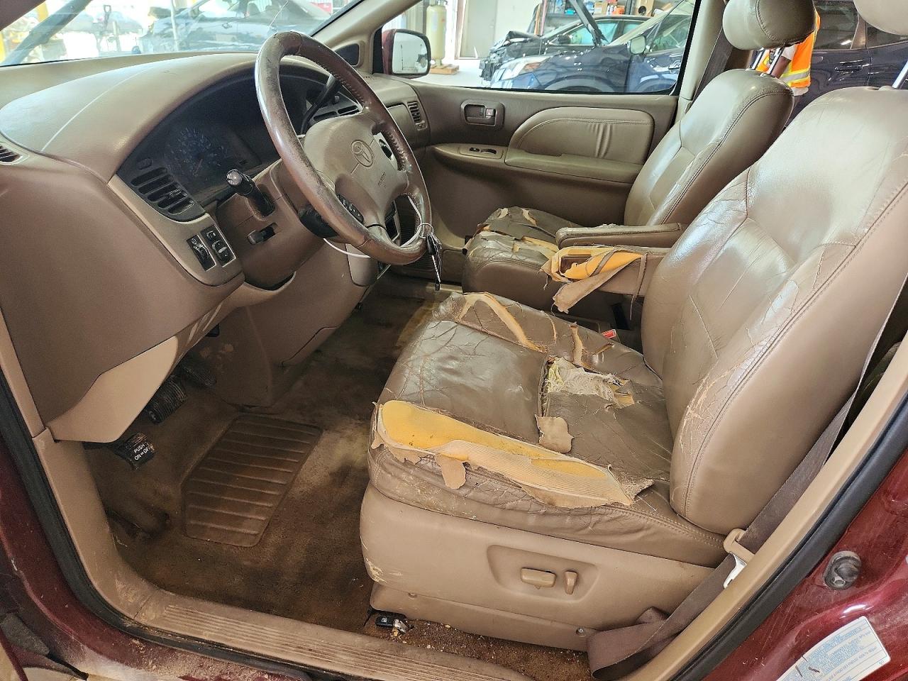 2001 Toyota Sienna Xle Red vin: 4T3ZF13C01U321552