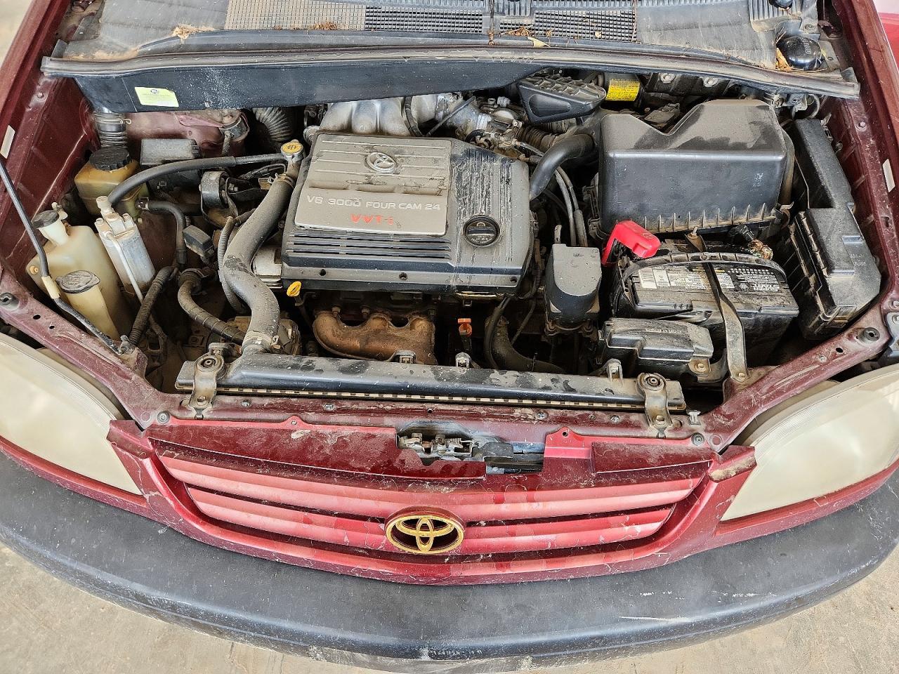 2001 Toyota Sienna Xle Red vin: 4T3ZF13C01U321552