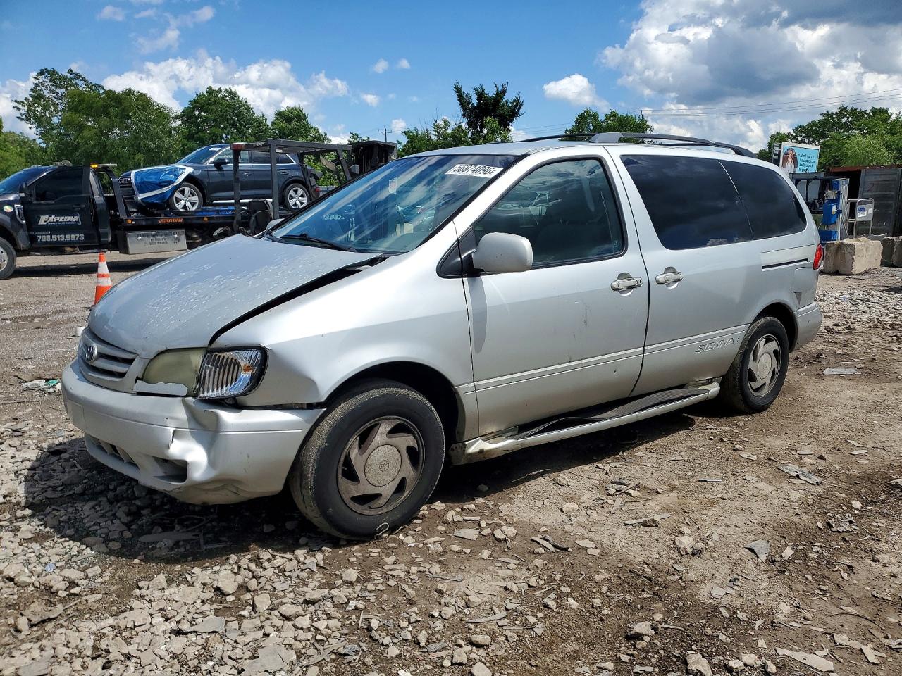2002 Toyota Sienna Le Silver vin: 4T3ZF13C02U436363