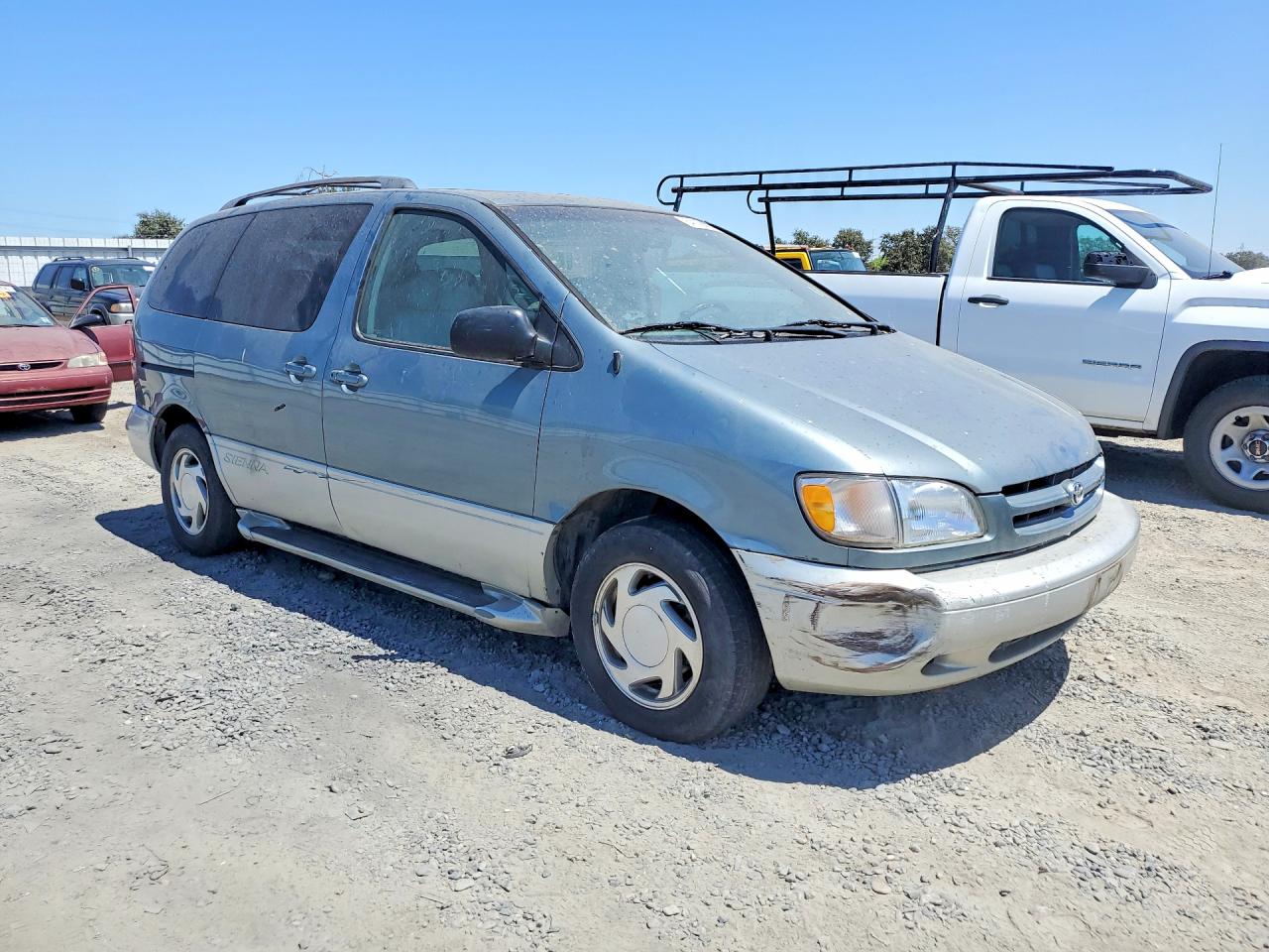 2000 Toyota Sienna Xle Blue vin: 4T3ZF13C0YU300677