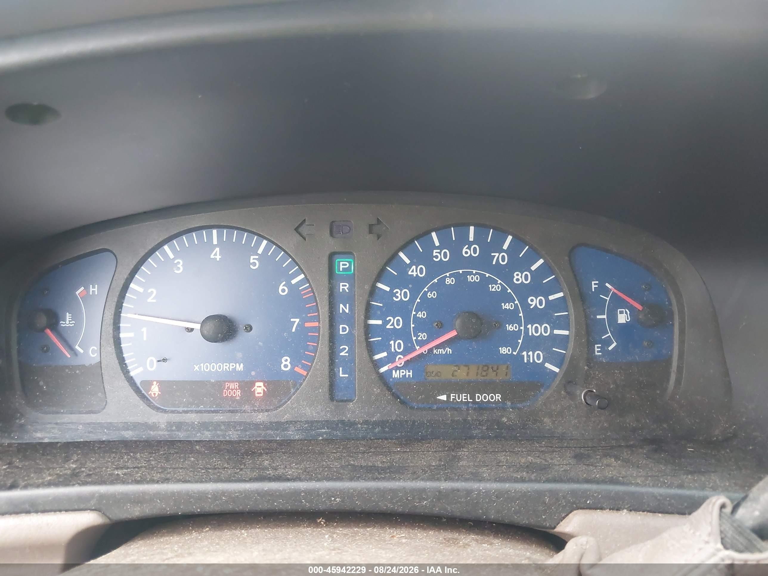 2001 Toyota Sienna Xle Green vin: 4T3ZF13C11U324637