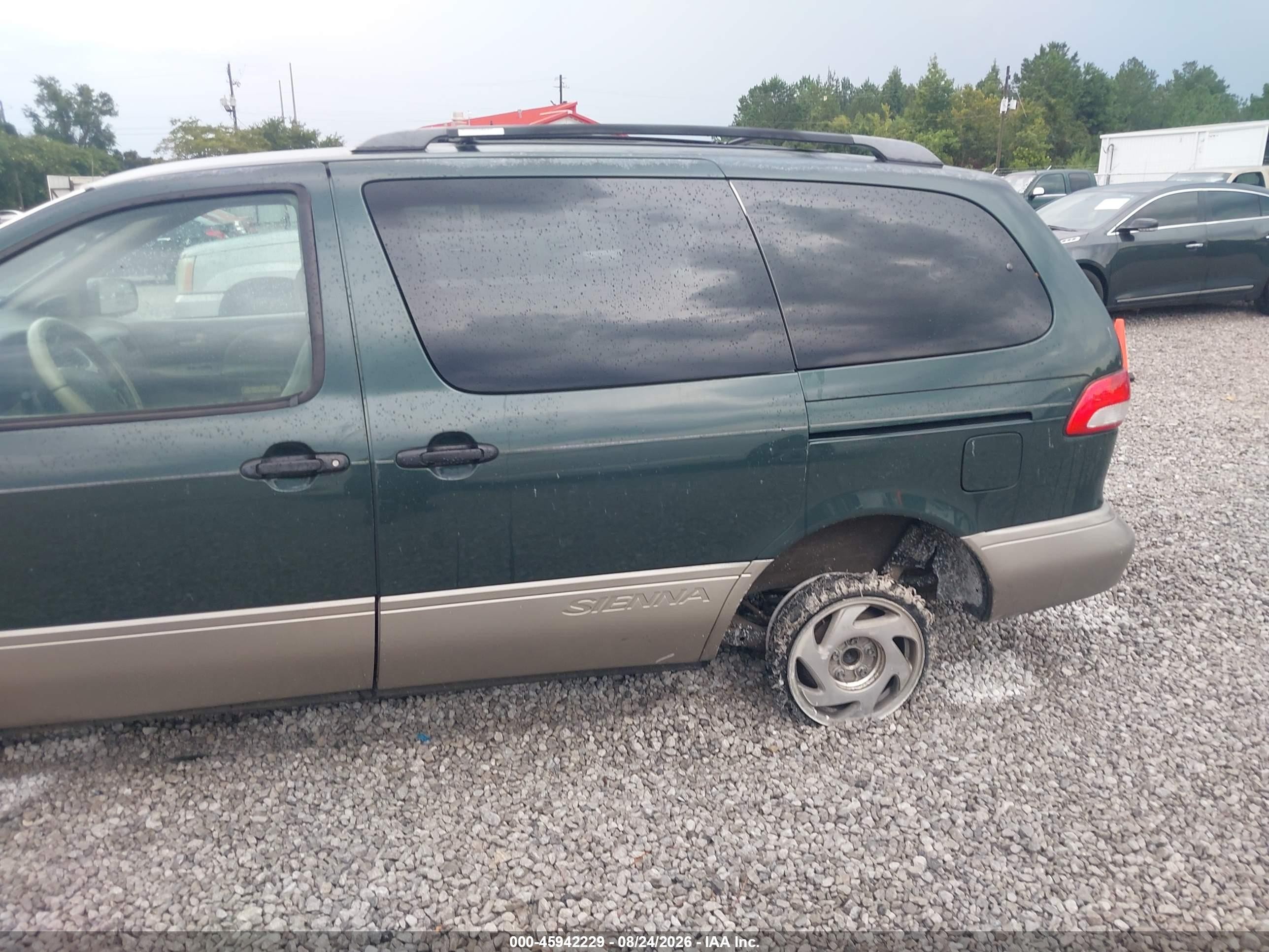 2001 Toyota Sienna Xle Green vin: 4T3ZF13C11U324637