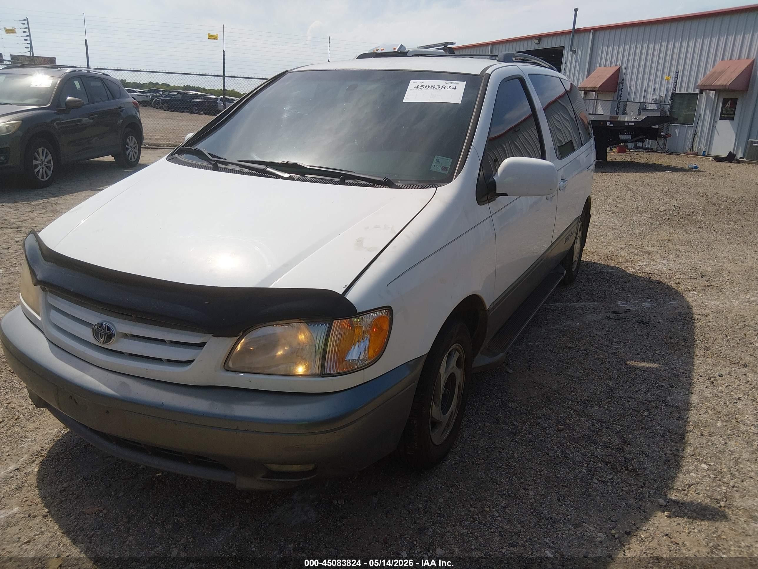 2001 Toyota Sienna Xle White vin: 4T3ZF13C11U339039