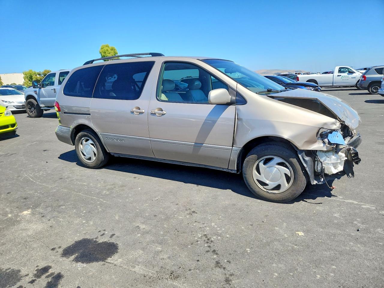 2003 Toyota Sienna Xle Tan vin: 4T3ZF13C13U511122