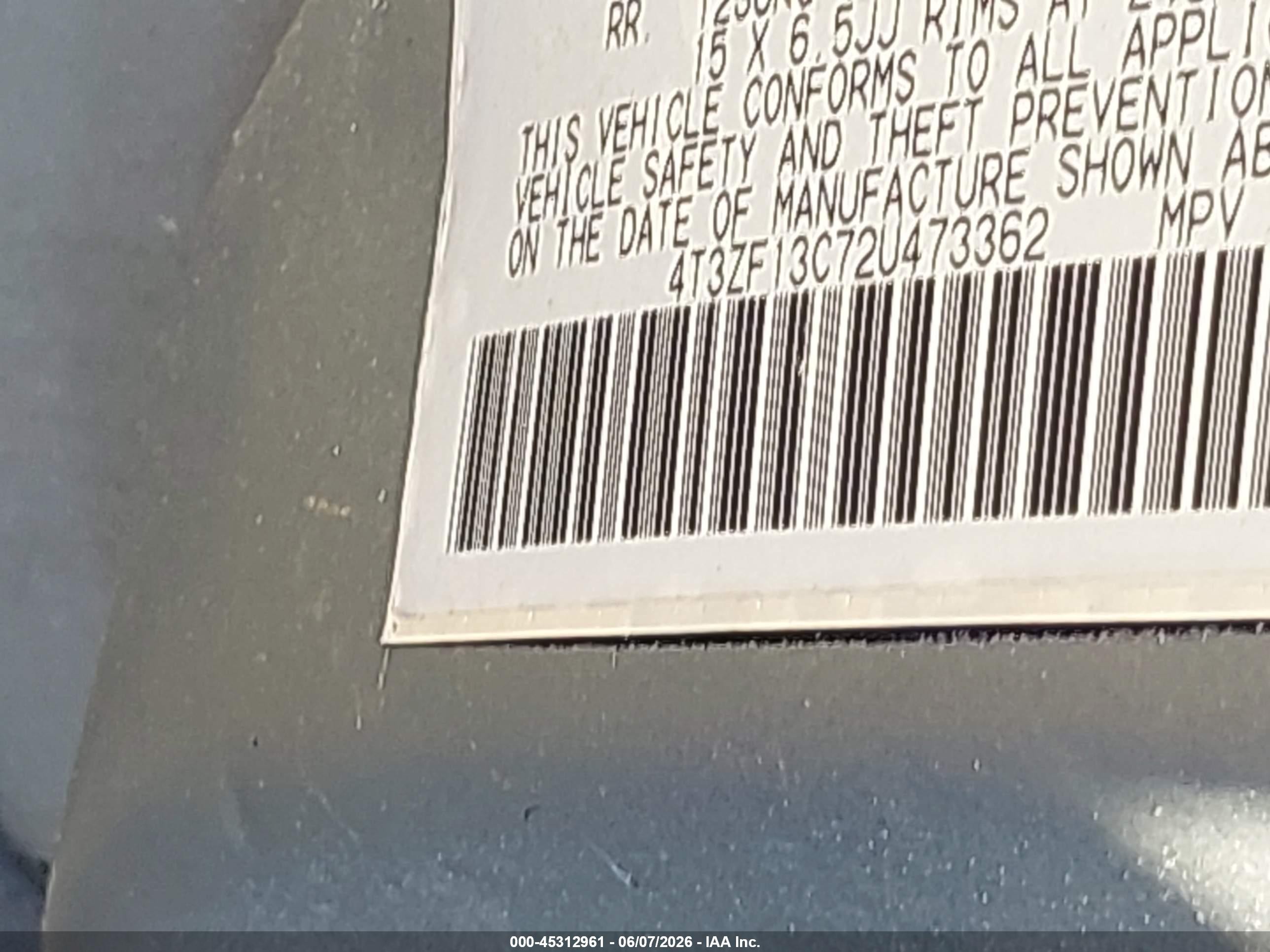 2003 Toyota Sienna Le Silver vin: 4T3ZF13C13U538952