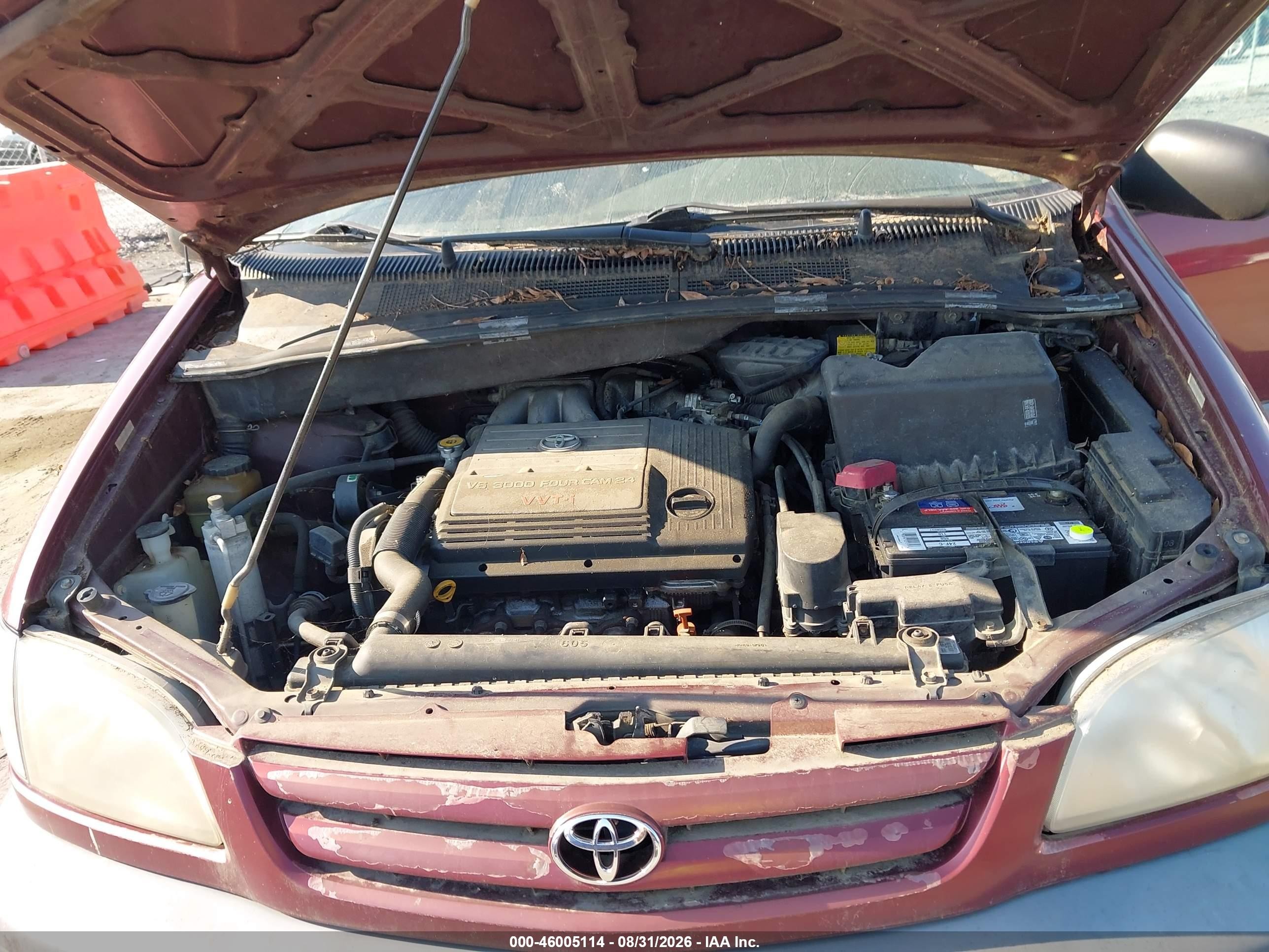 2001 Toyota Sienna Le Burgundy vin: 4T3ZF13C21U362927