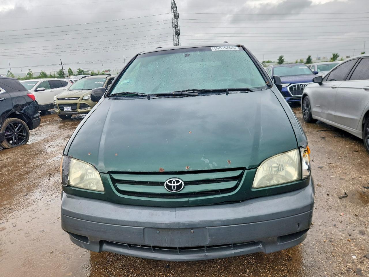 2001 Toyota Sienna Le Зеленый vin: 4T3ZF13C21U412595
