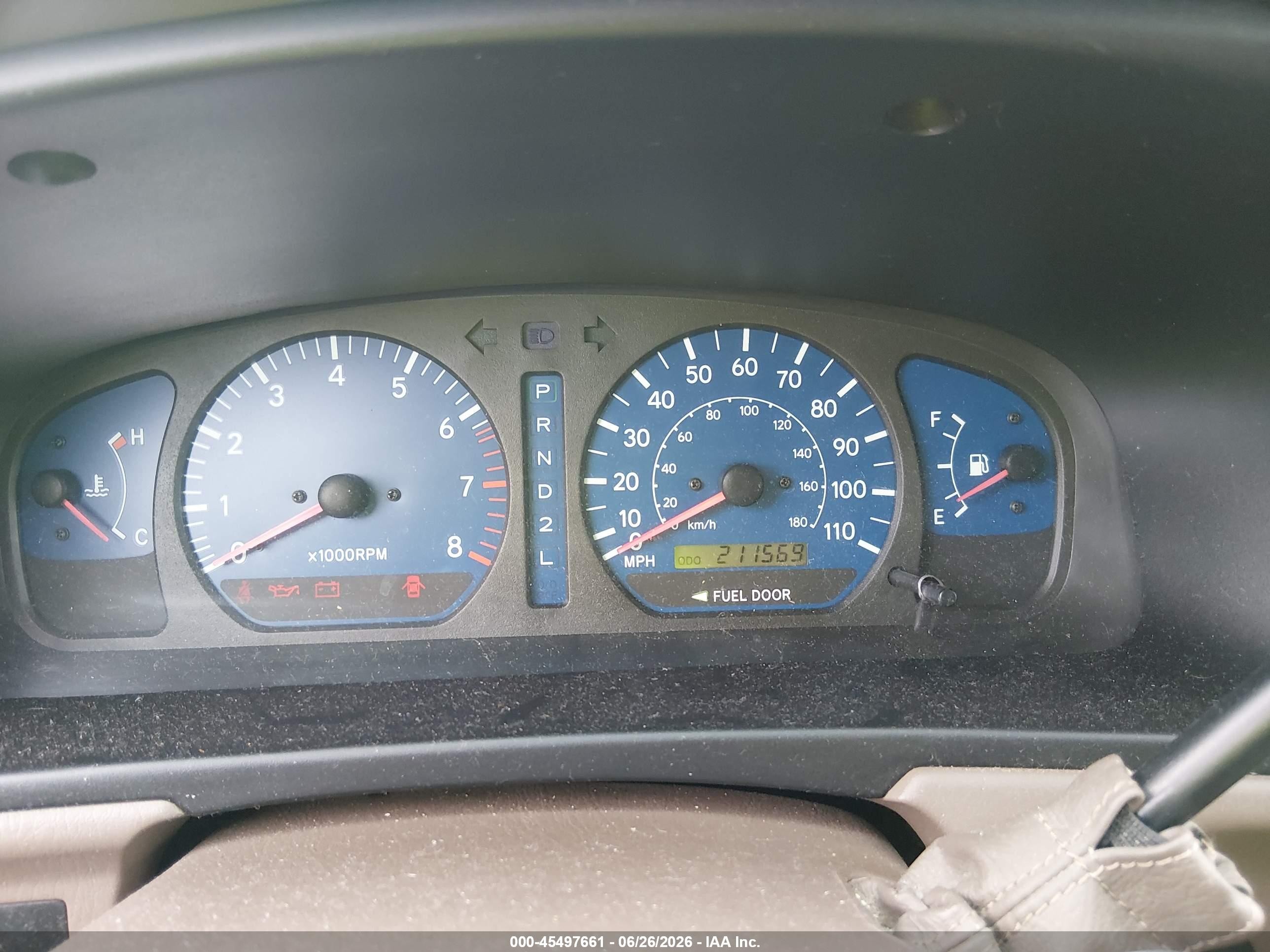 2002 Toyota Sienna Le Gold vin: 4T3ZF13C22U490005