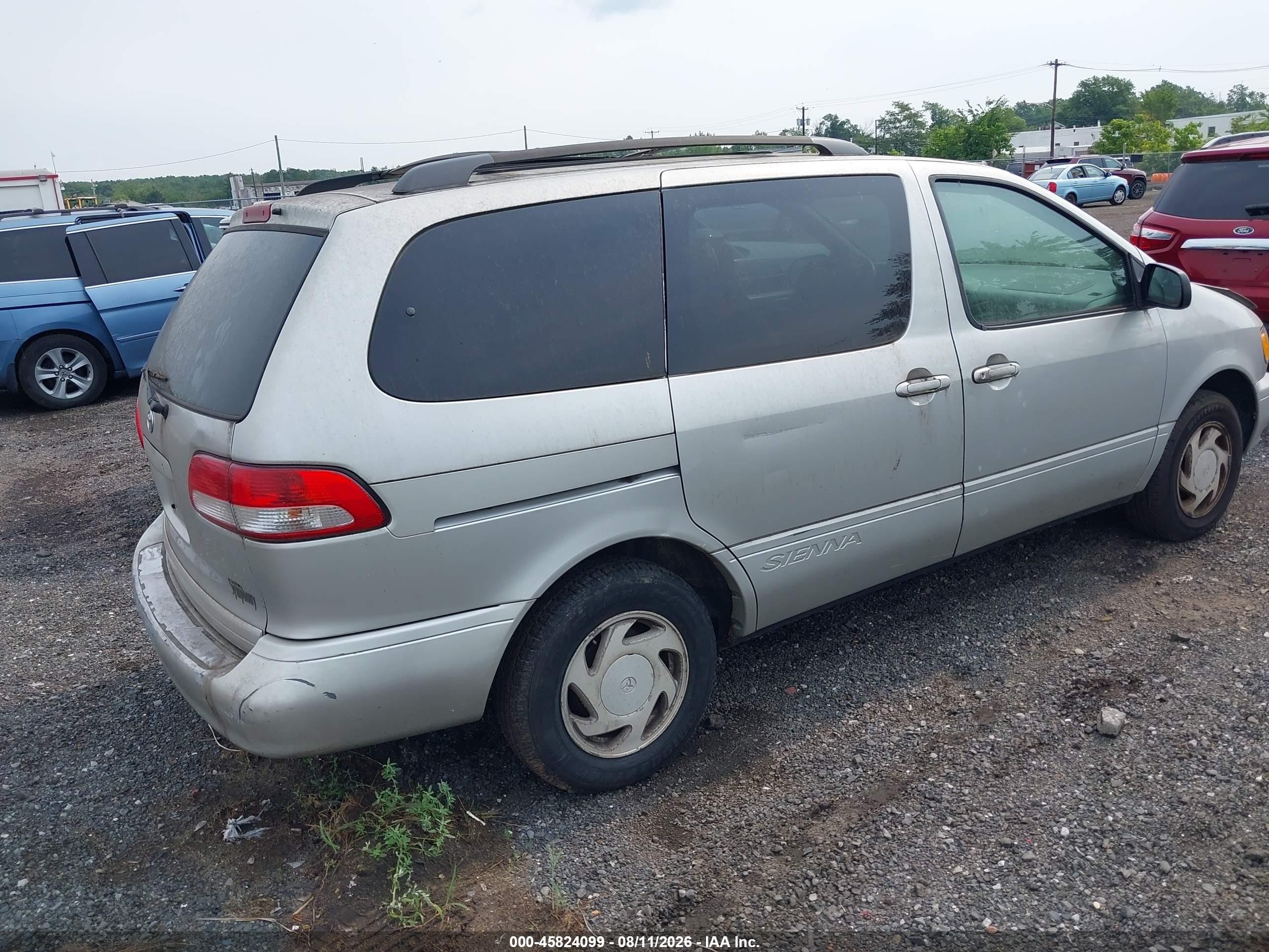 2003 Toyota Sienna Le Silver vin: 4T3ZF13C23U533386