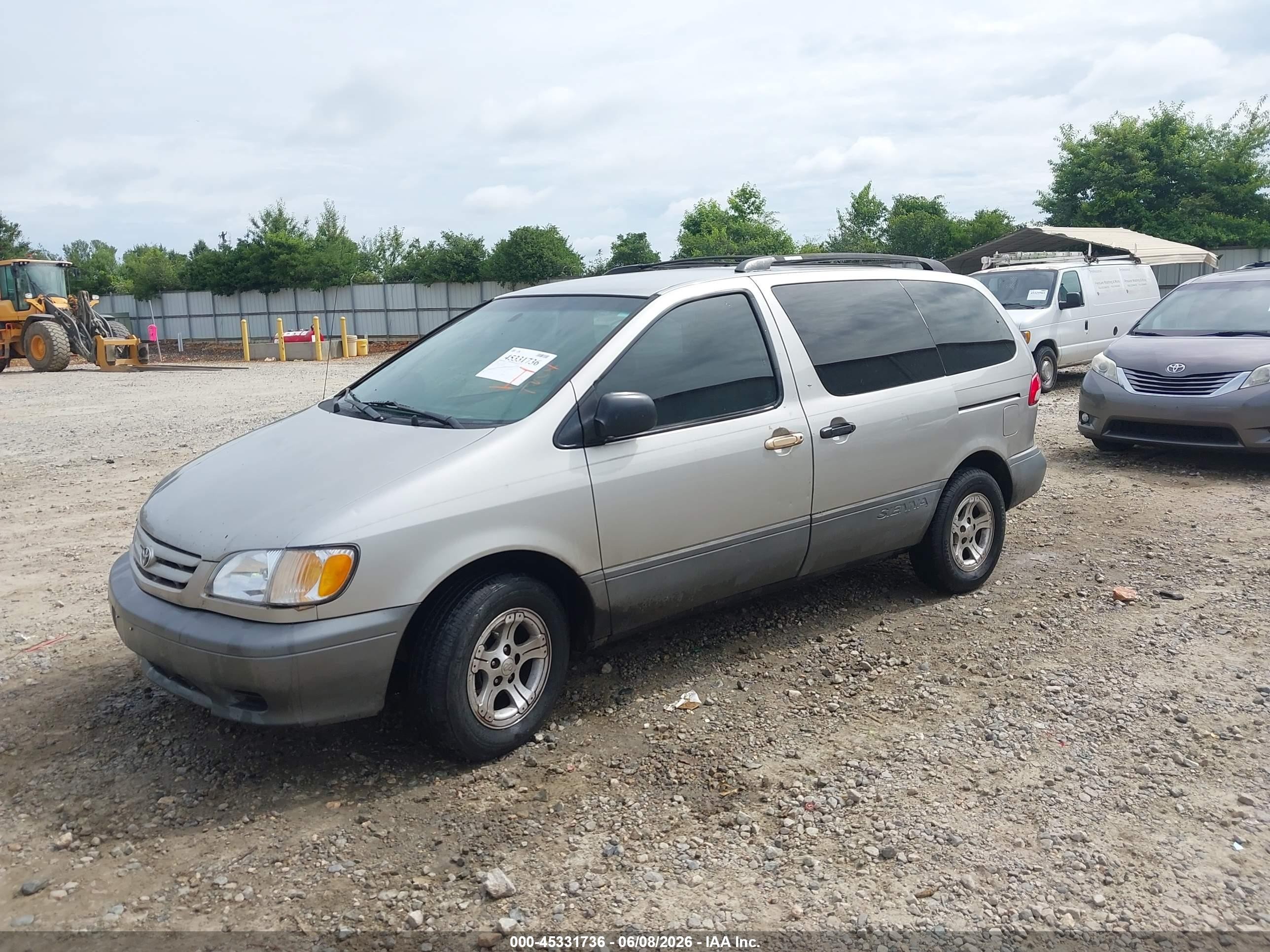 2003 Toyota Sienna Le Gray vin: 4T3ZF13C23U546932