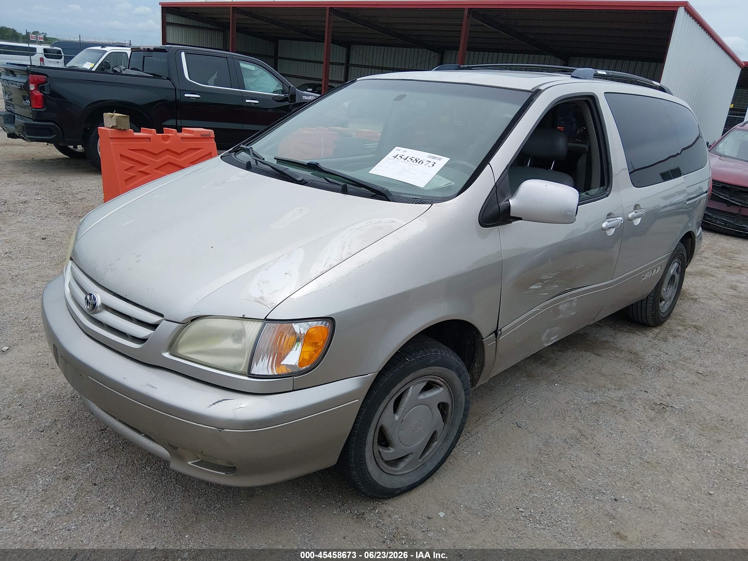 2002 Toyota Sienna Xle Silver vin: 4T3ZF13C32U436776