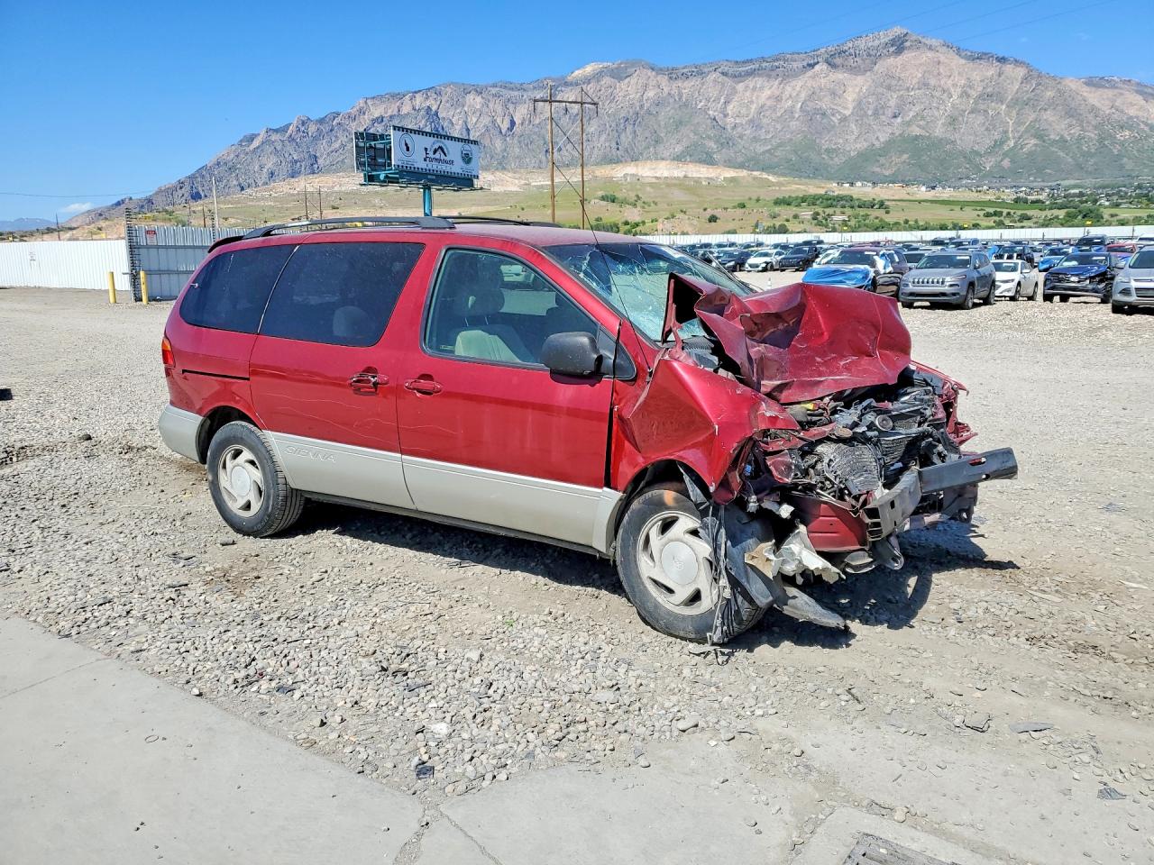 1999 Toyota Sienna Xle Red vin: 4T3ZF13C3XU132905