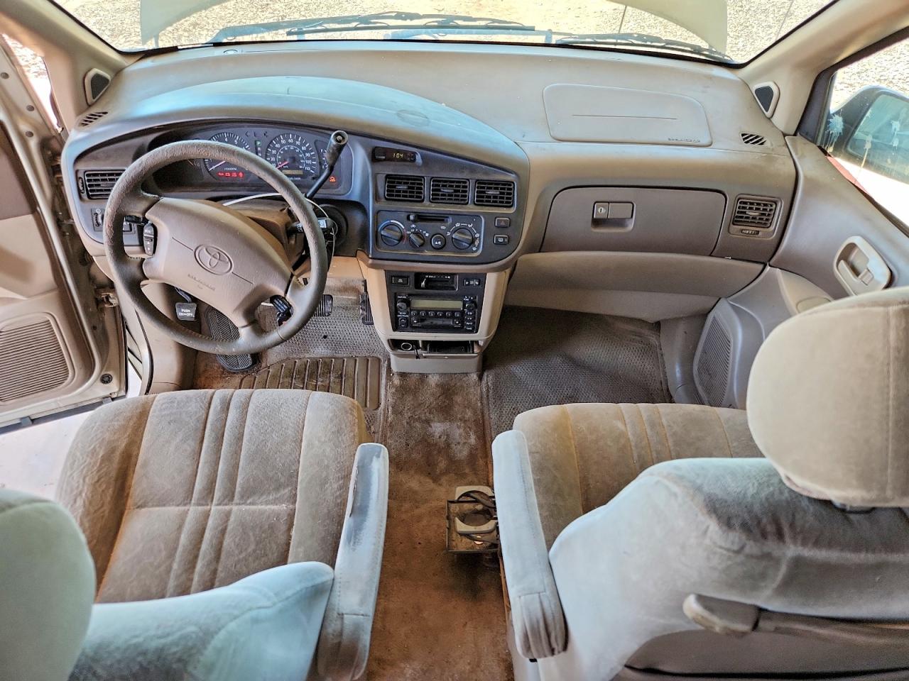 2000 Toyota Sienna Xle Beige vin: 4T3ZF13C3YU259297